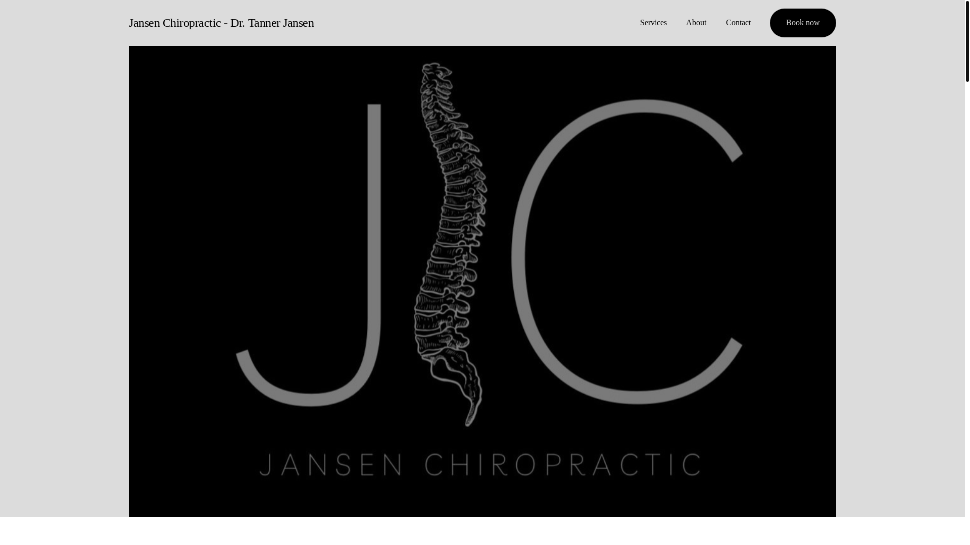 website screenshot of https://jansen-chiropractic.com/