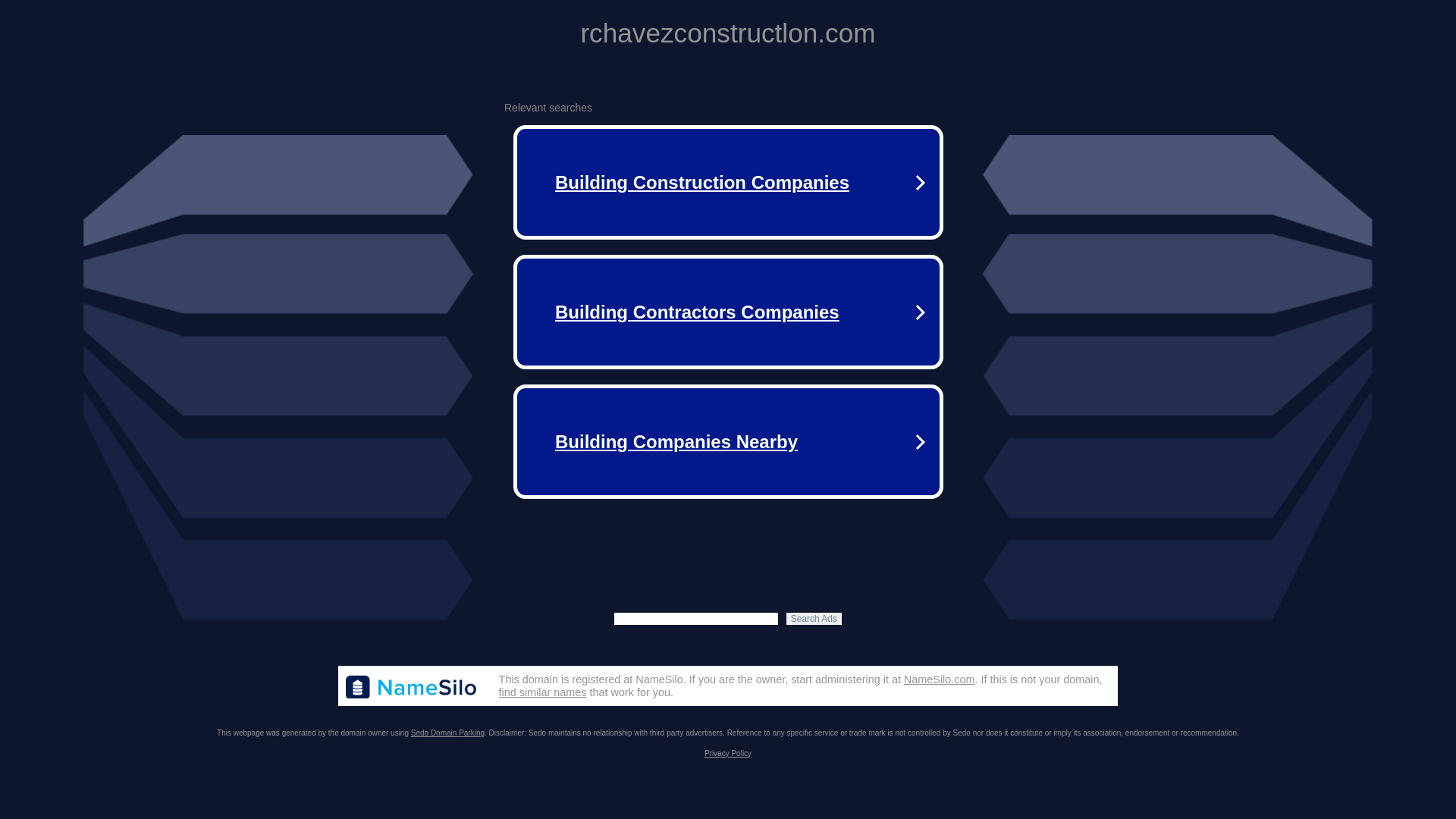 website screenshot of https://rchavezconstructlon.com/
