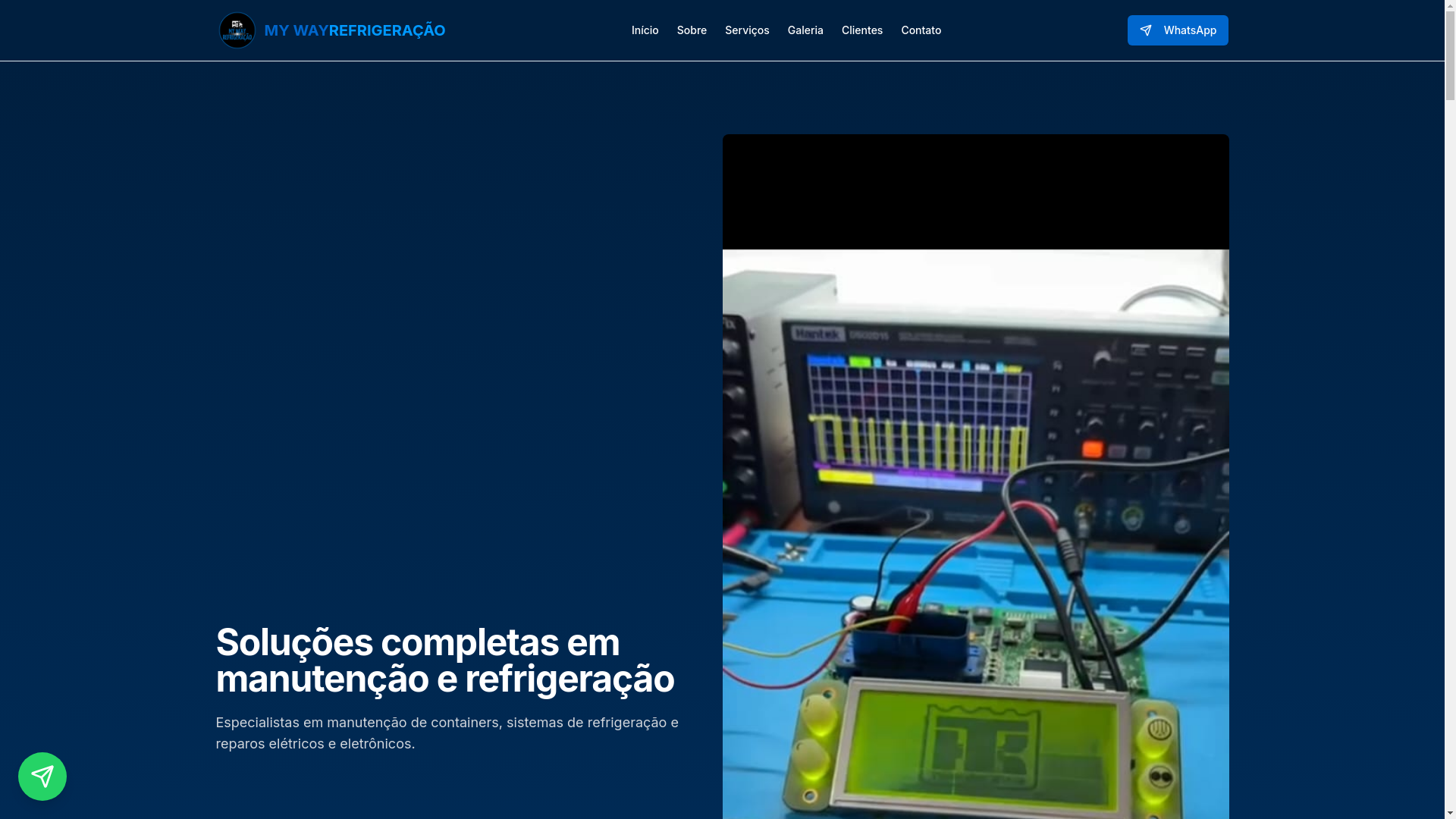 website screenshot of https://xn--mywayrefrigeraao-ppb.com.br/