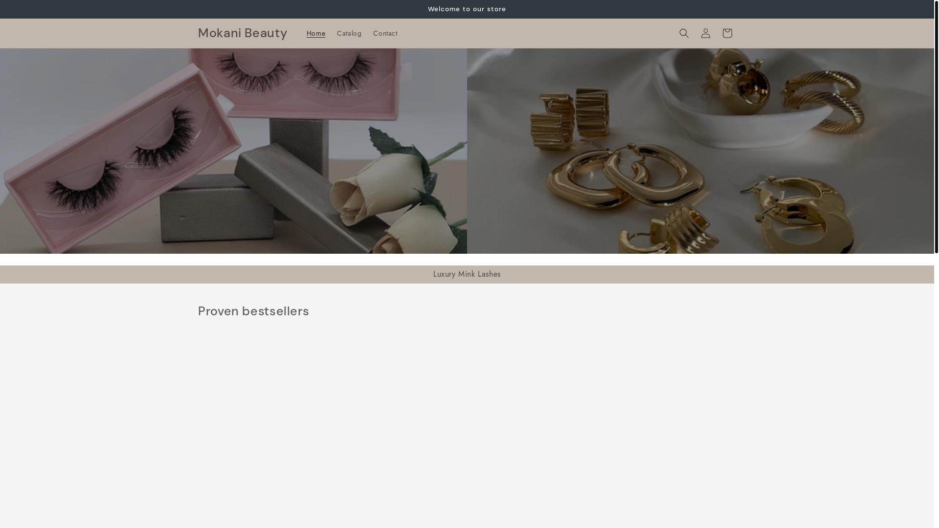 website screenshot of https://mokanibeauty.com/