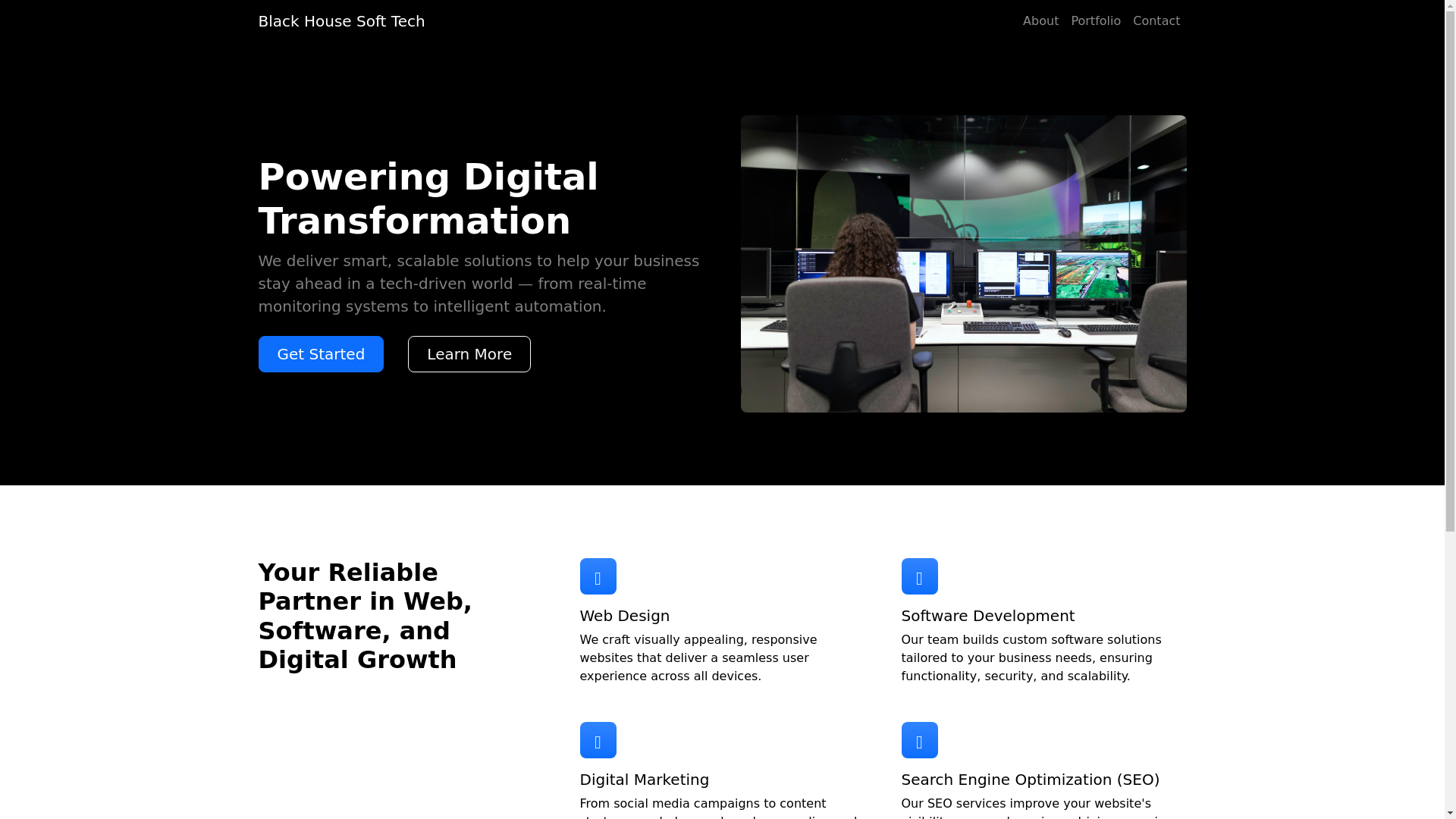 website screenshot of https://blackhouse.pages.dev/