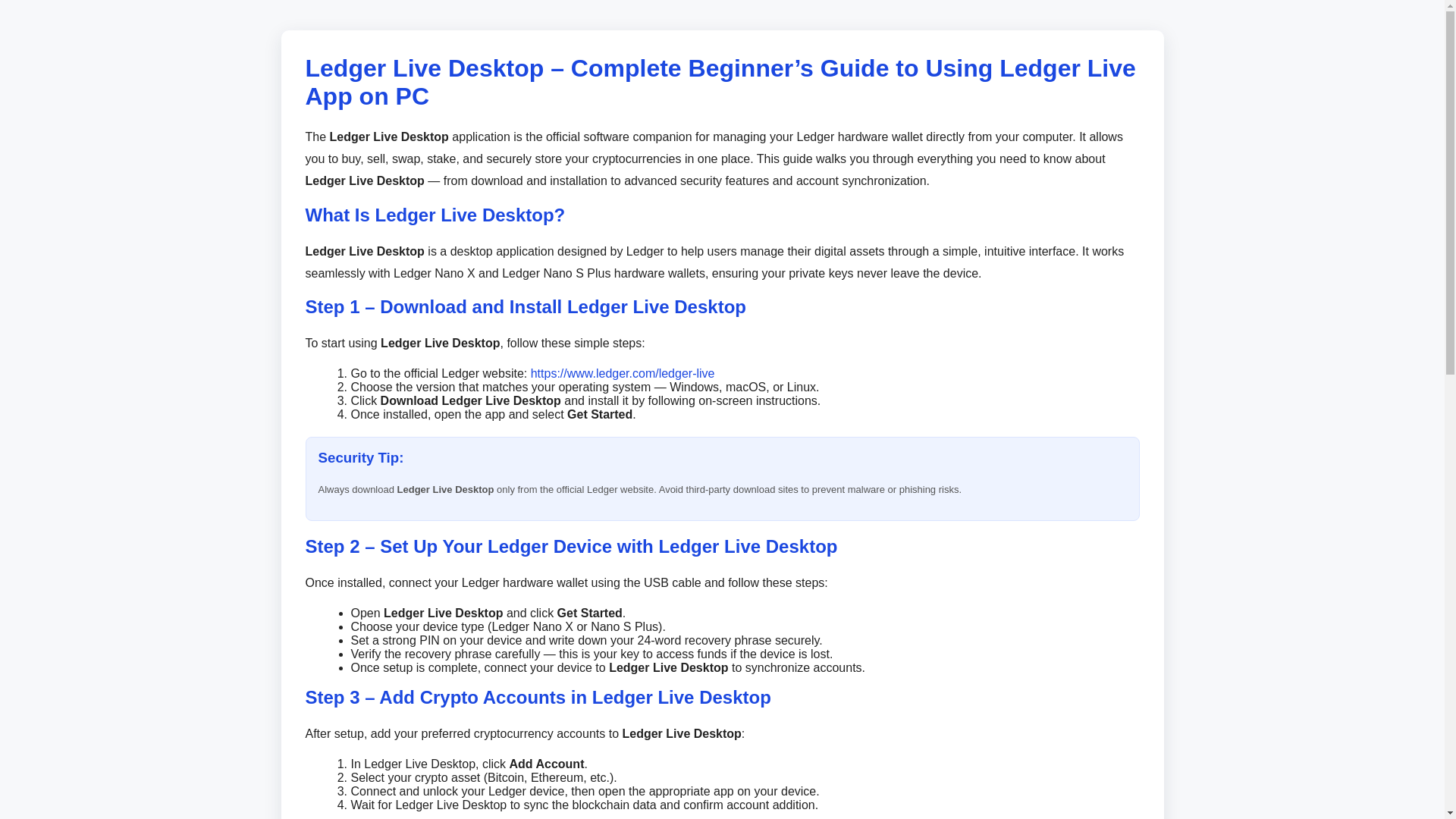 website screenshot of https://guide-ledgrlive-us-en.pages.dev/
