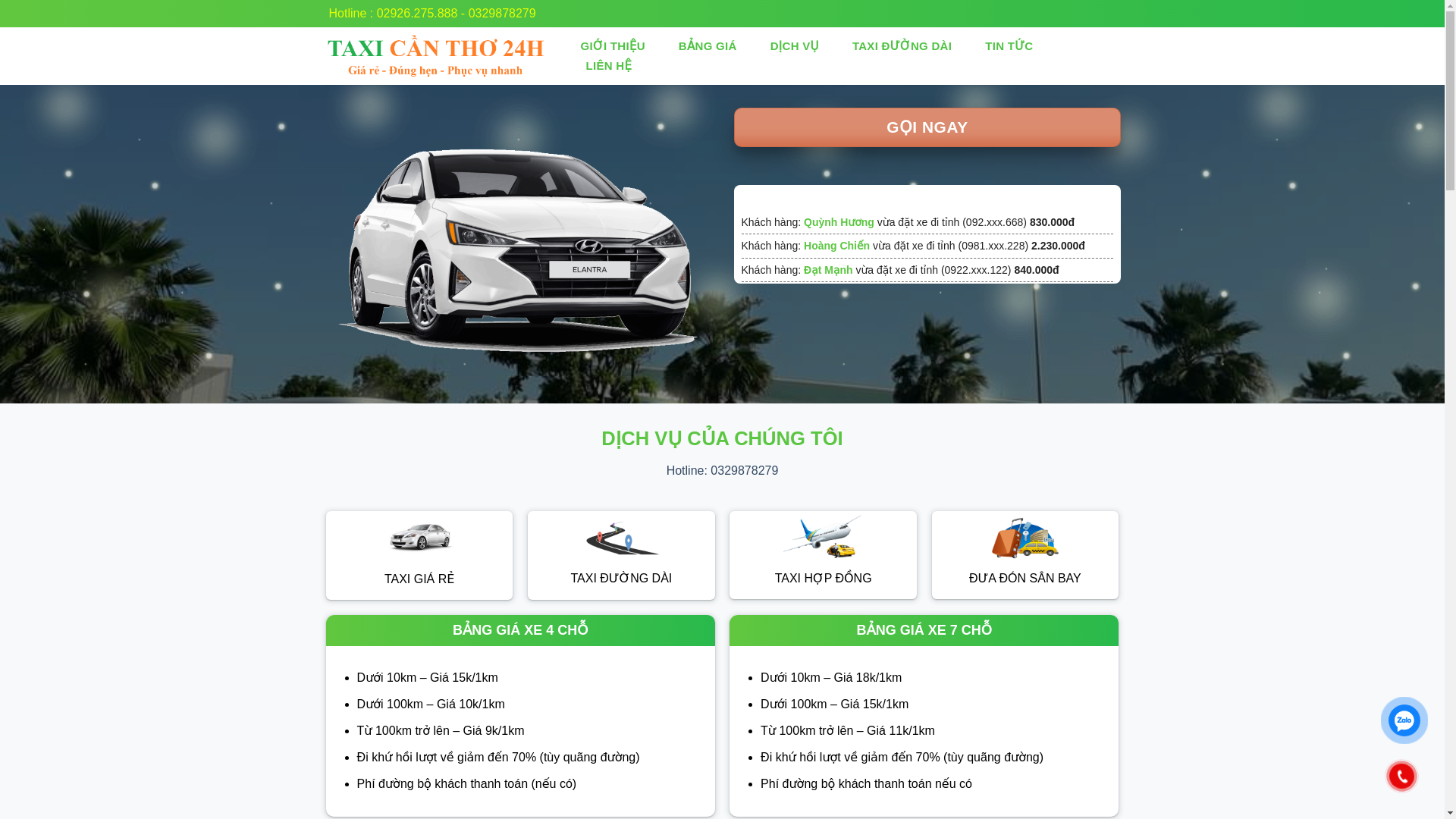 website screenshot of https://taxicantho6868-vip2.website/