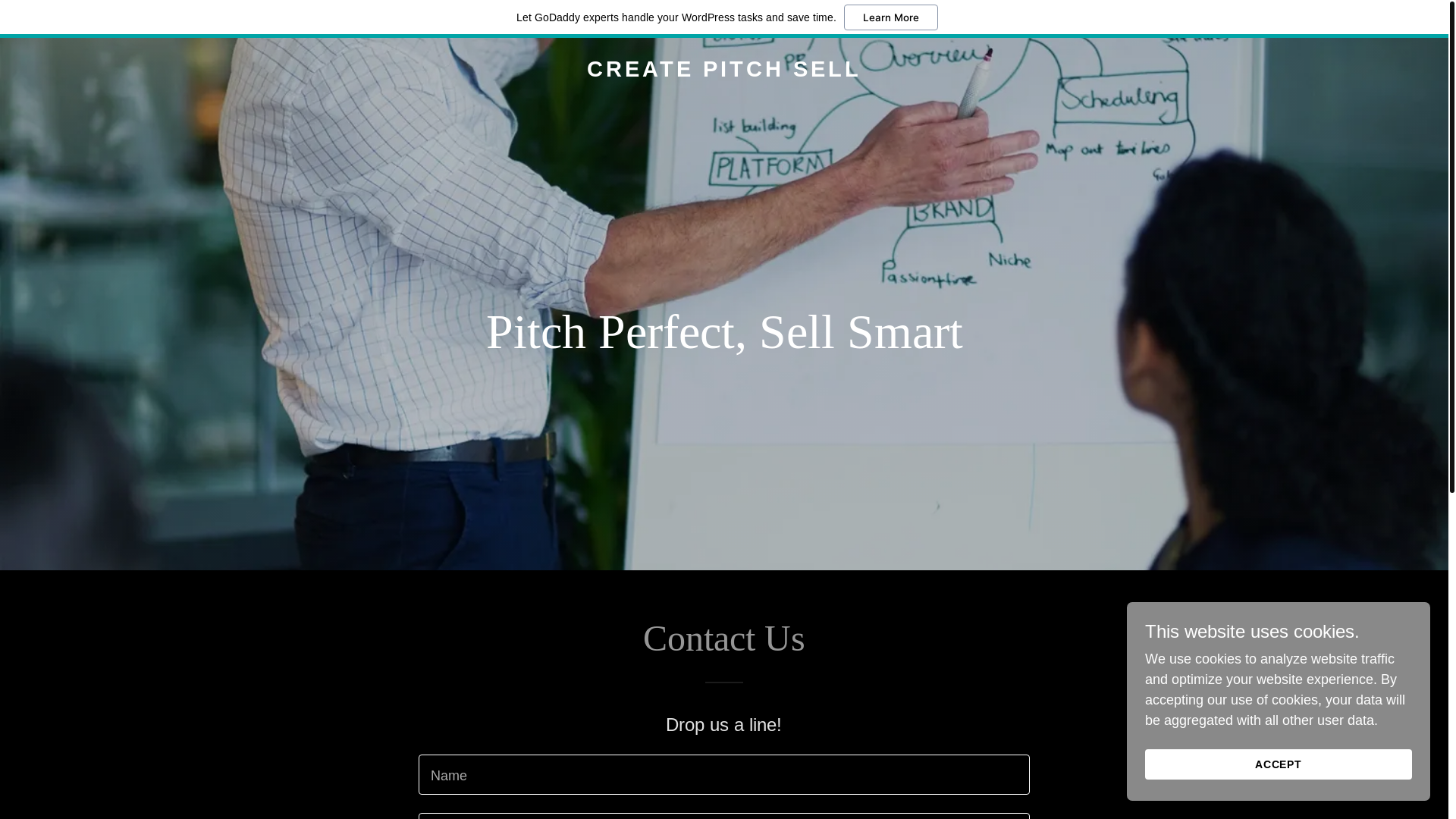 website screenshot of https://createpitchsell.com/