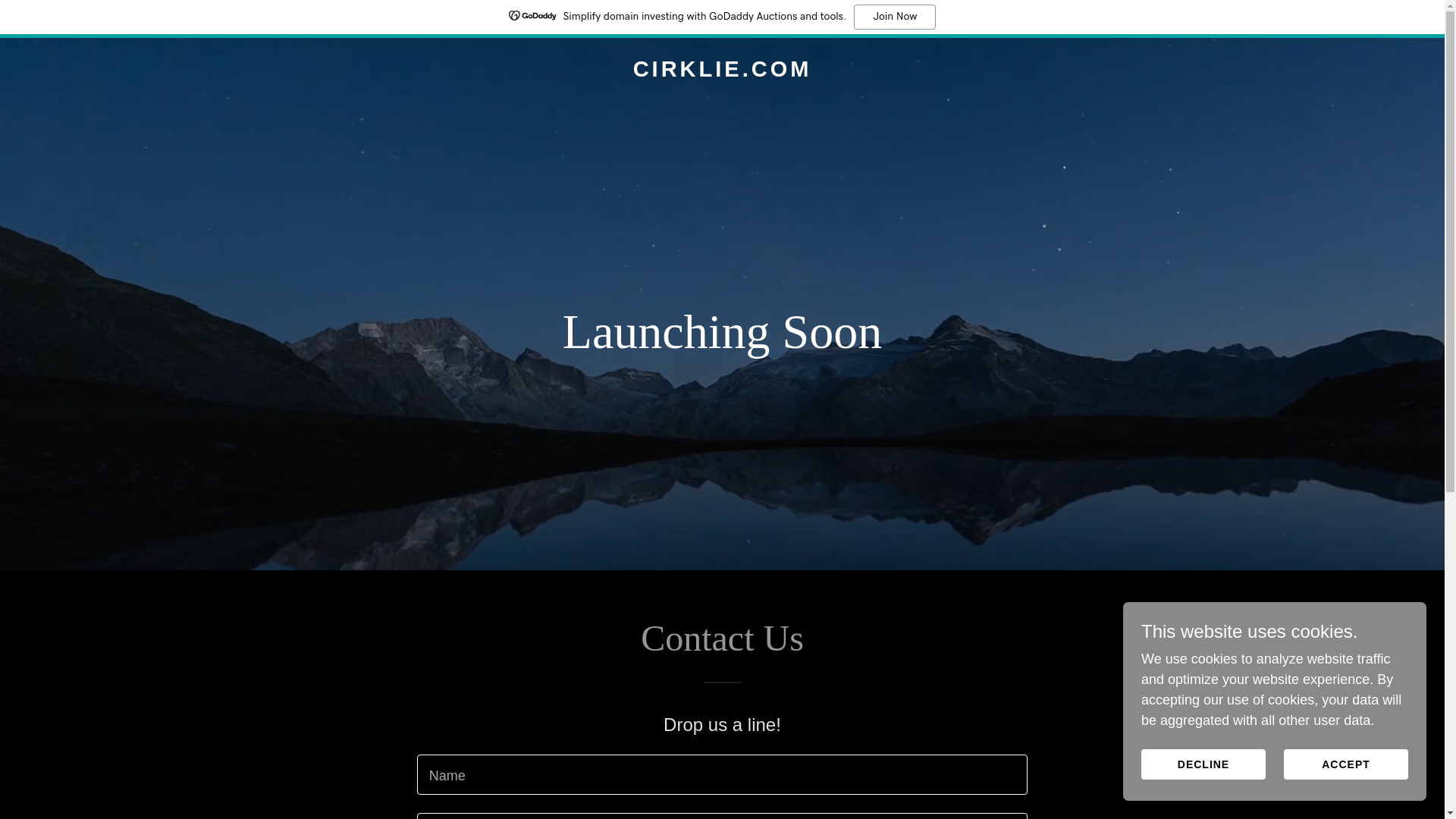 website screenshot of https://cirklie.com/