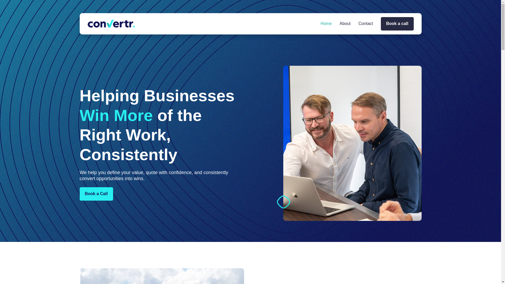 website screenshot of https://convertr.com.au/
