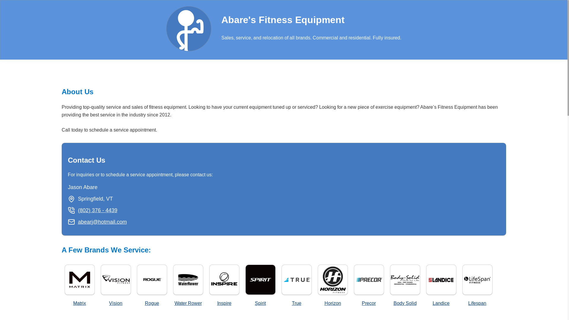 website screenshot of https://abaresfitness.pages.dev/