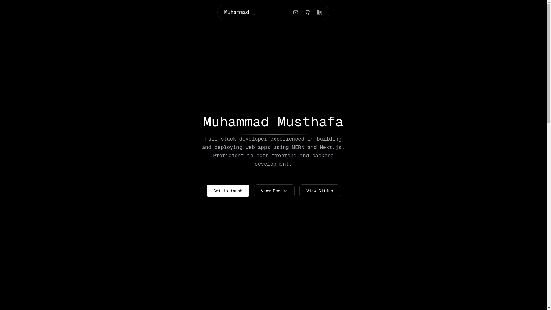 website screenshot of https://musthafa.app/