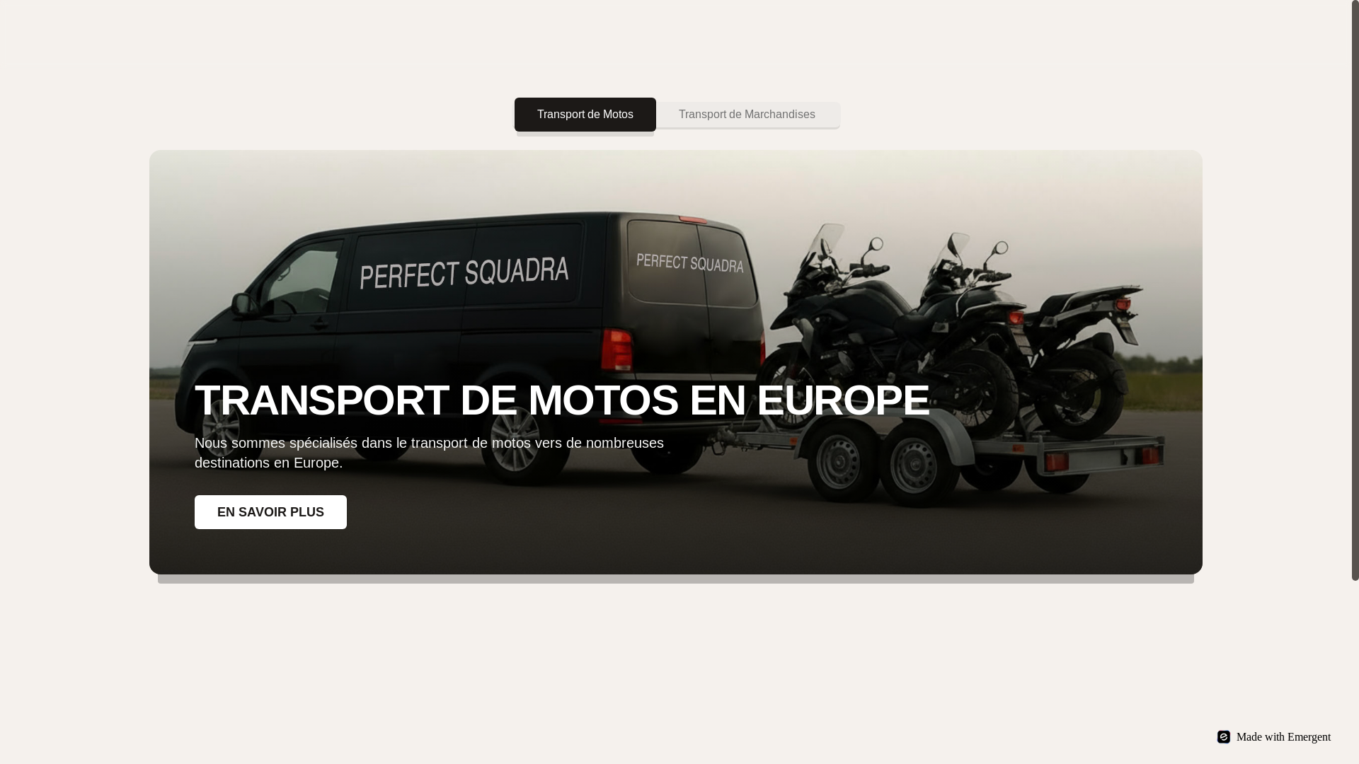 website screenshot of https://perfectsquadra.com/