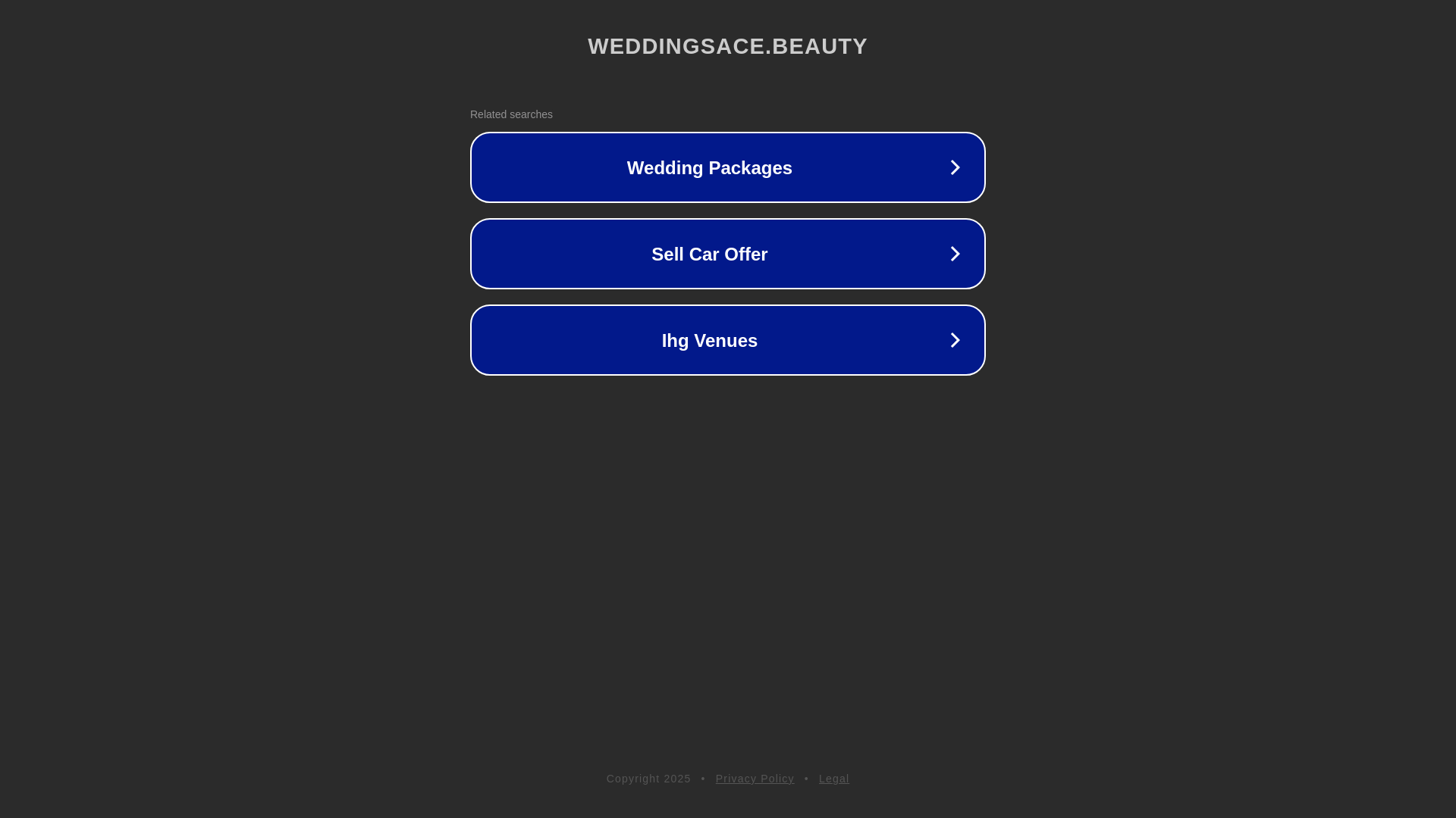 website screenshot of https://weddingsace.beauty/