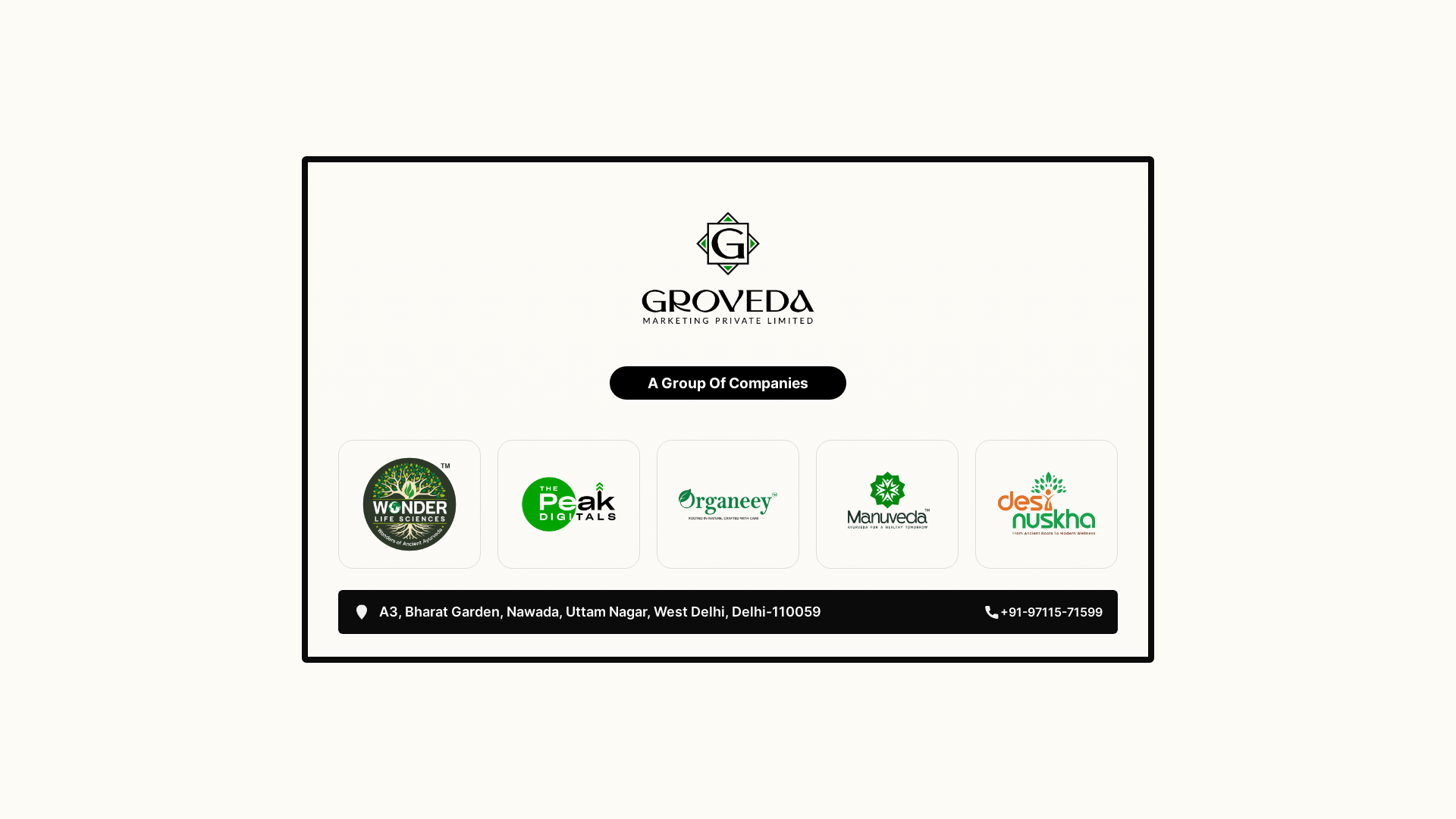 website screenshot of https://groveda.net/