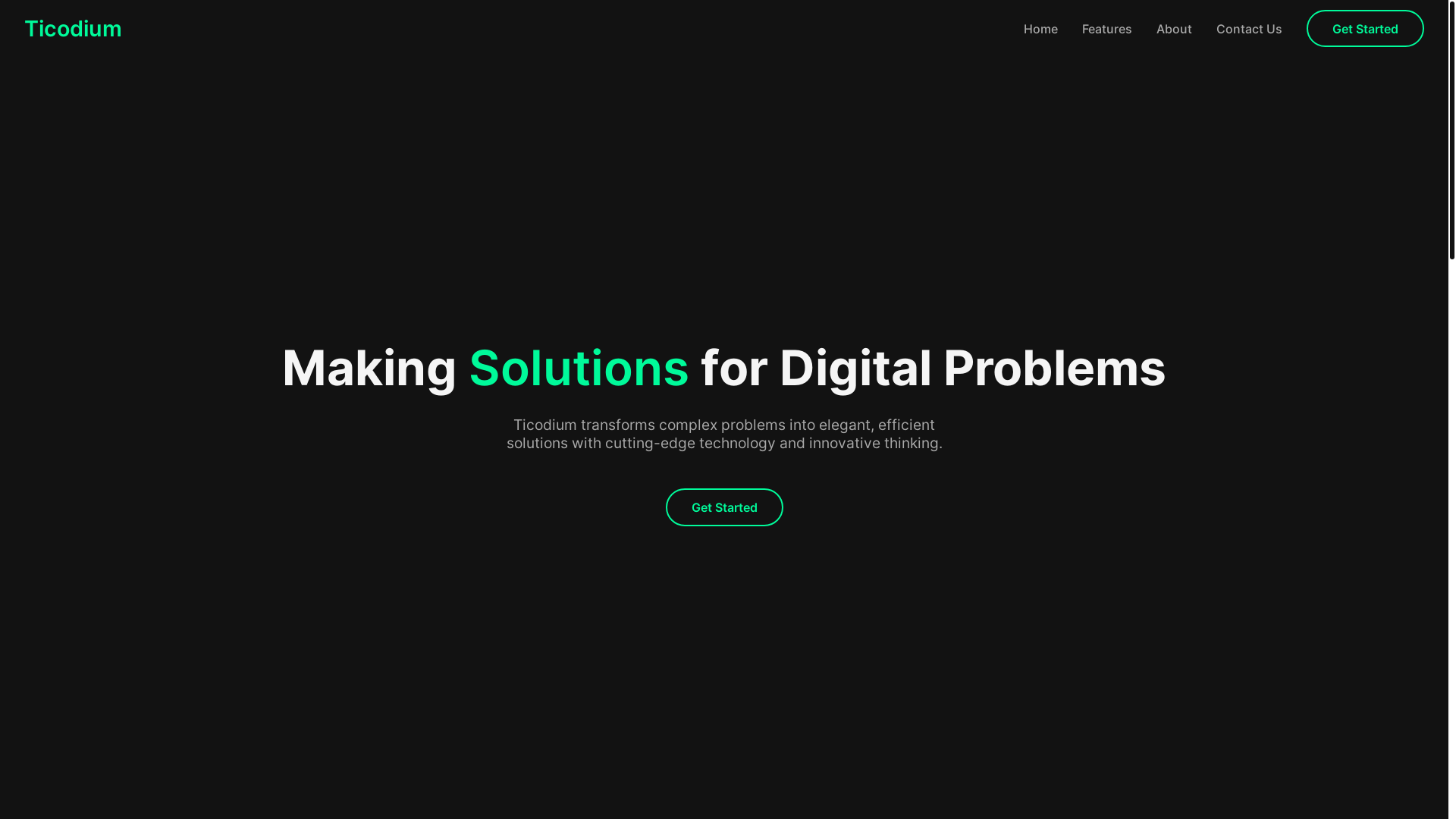 website screenshot of https://ticodium.org/