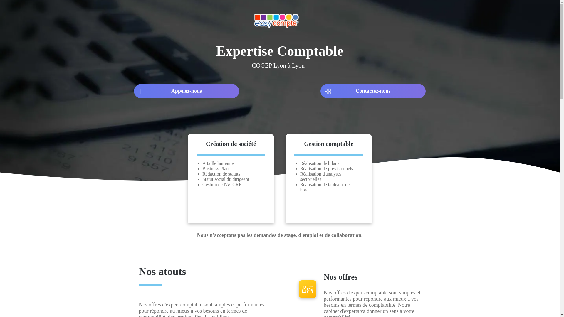 website screenshot of https://cogep-lyon-lpb.fr/