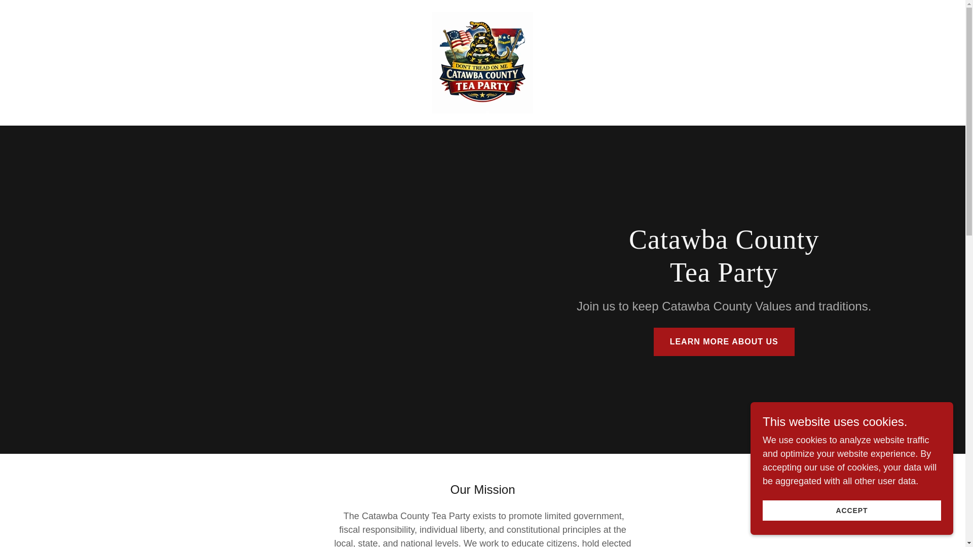 website screenshot of https://catawbacountyteaparty.org/