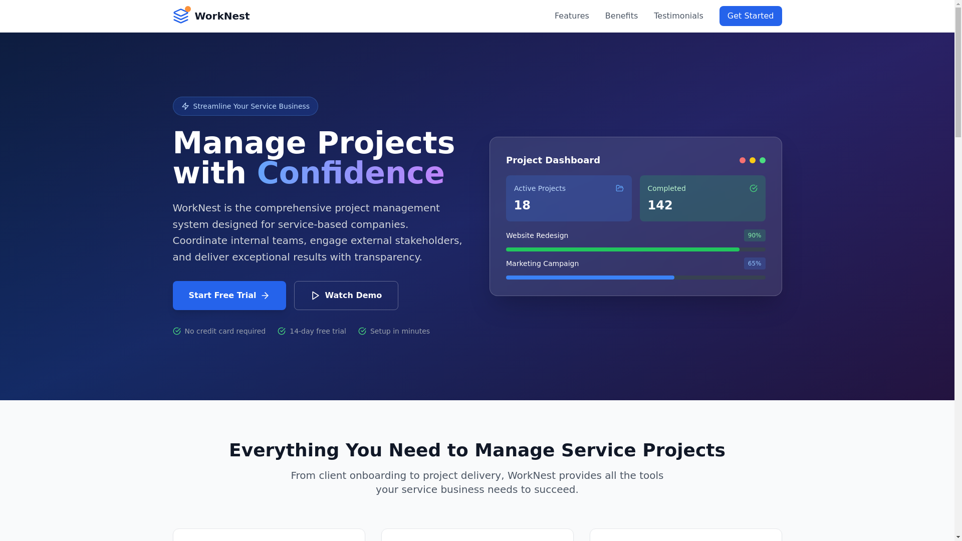website screenshot of https://worknest-mock.pages.dev/