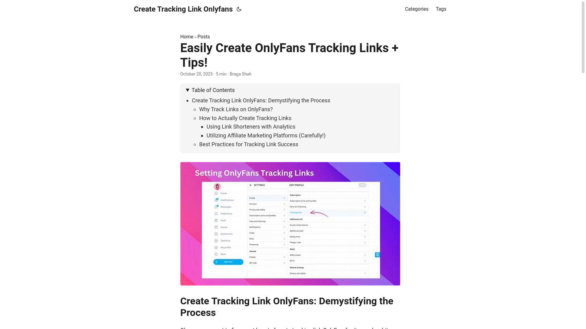 website screenshot of https://create-tracking-link-onlyfans.pages.dev/