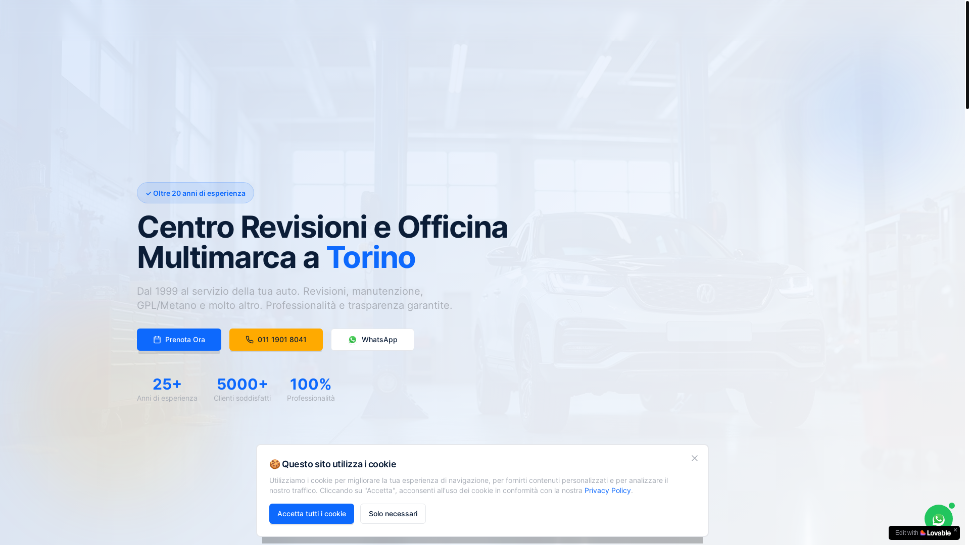 website screenshot of https://officinacolecchia.com/