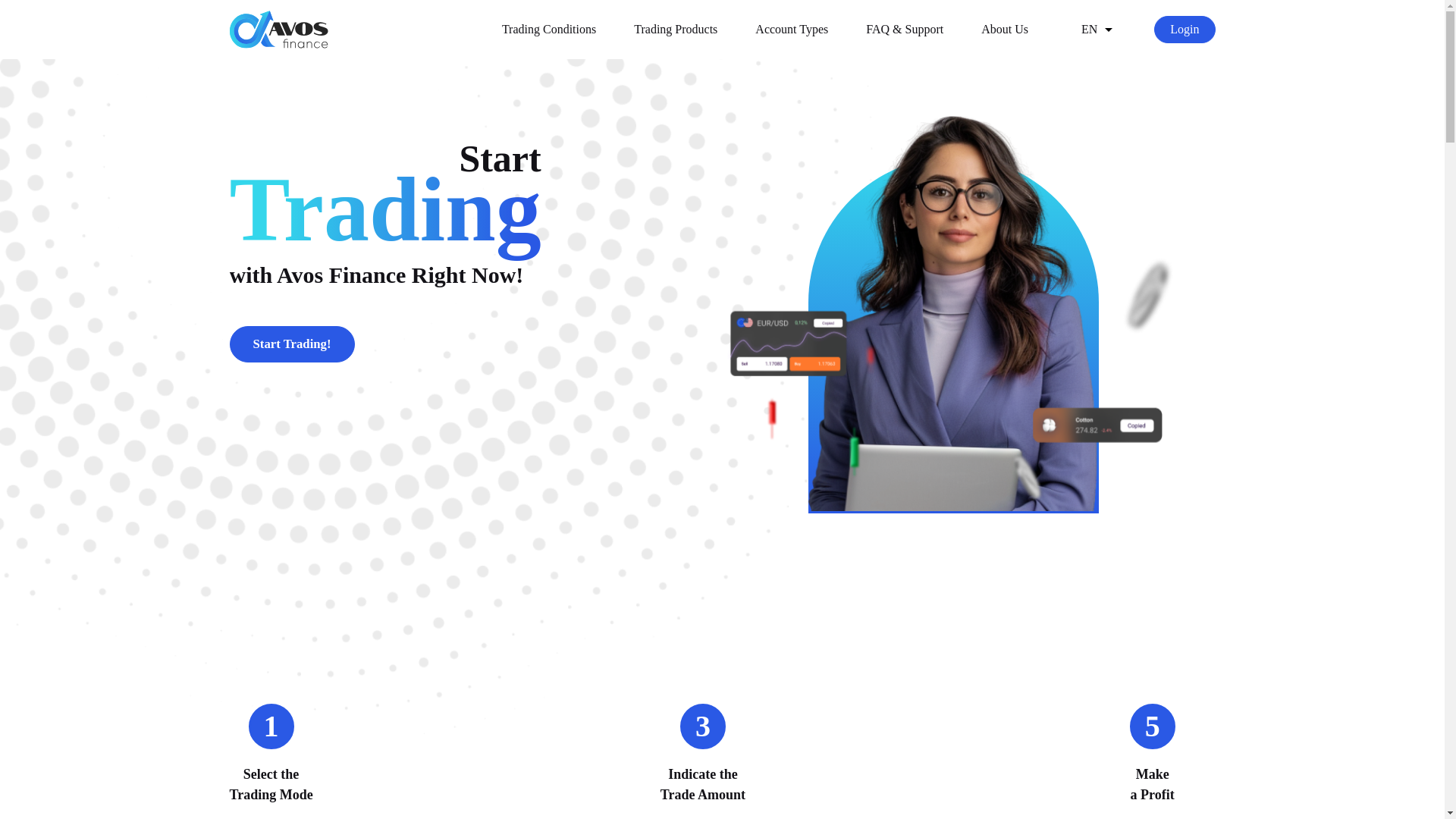 website screenshot of https://avos-finance.network/