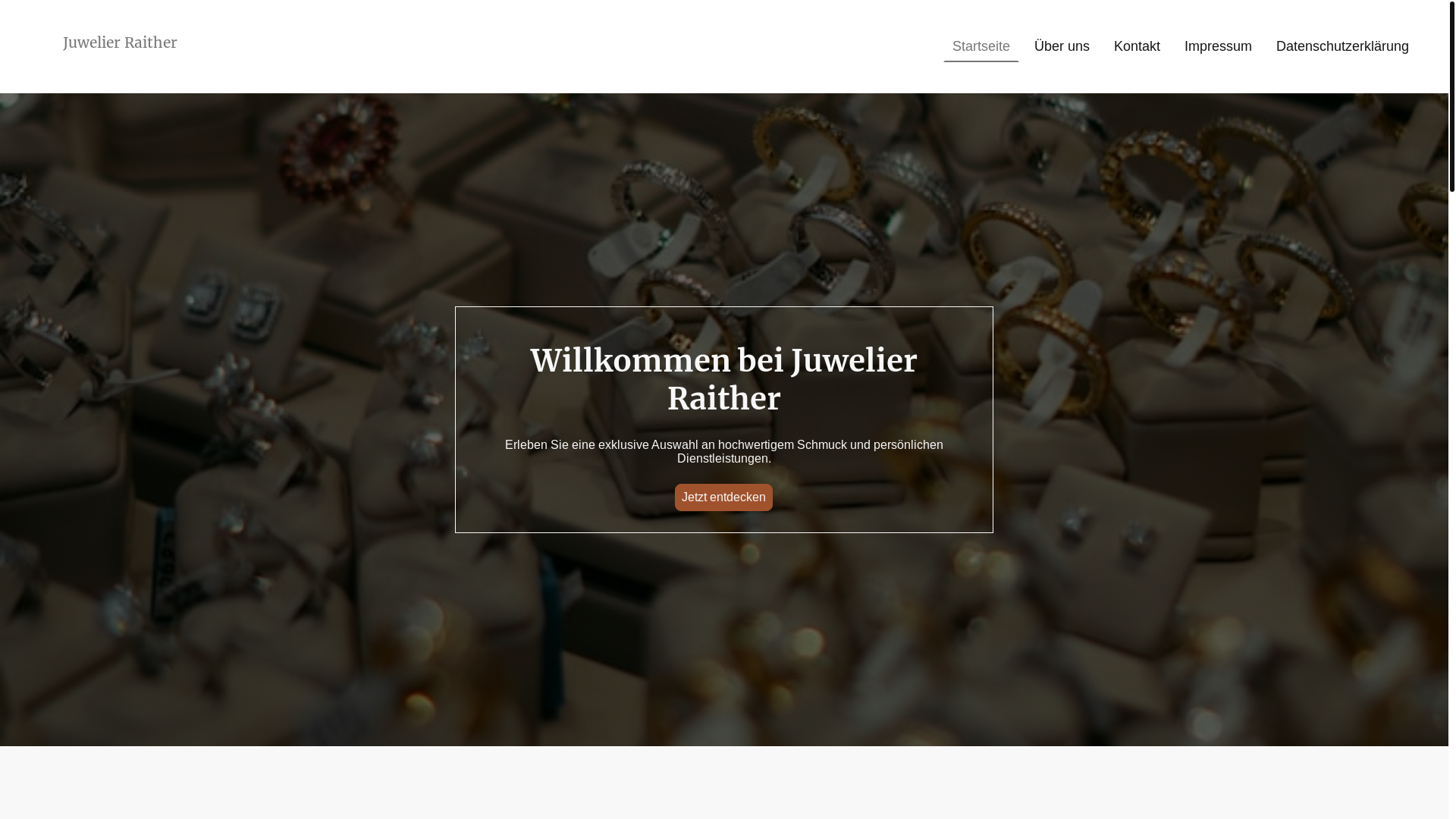 website screenshot of https://juwelier-raither.de/