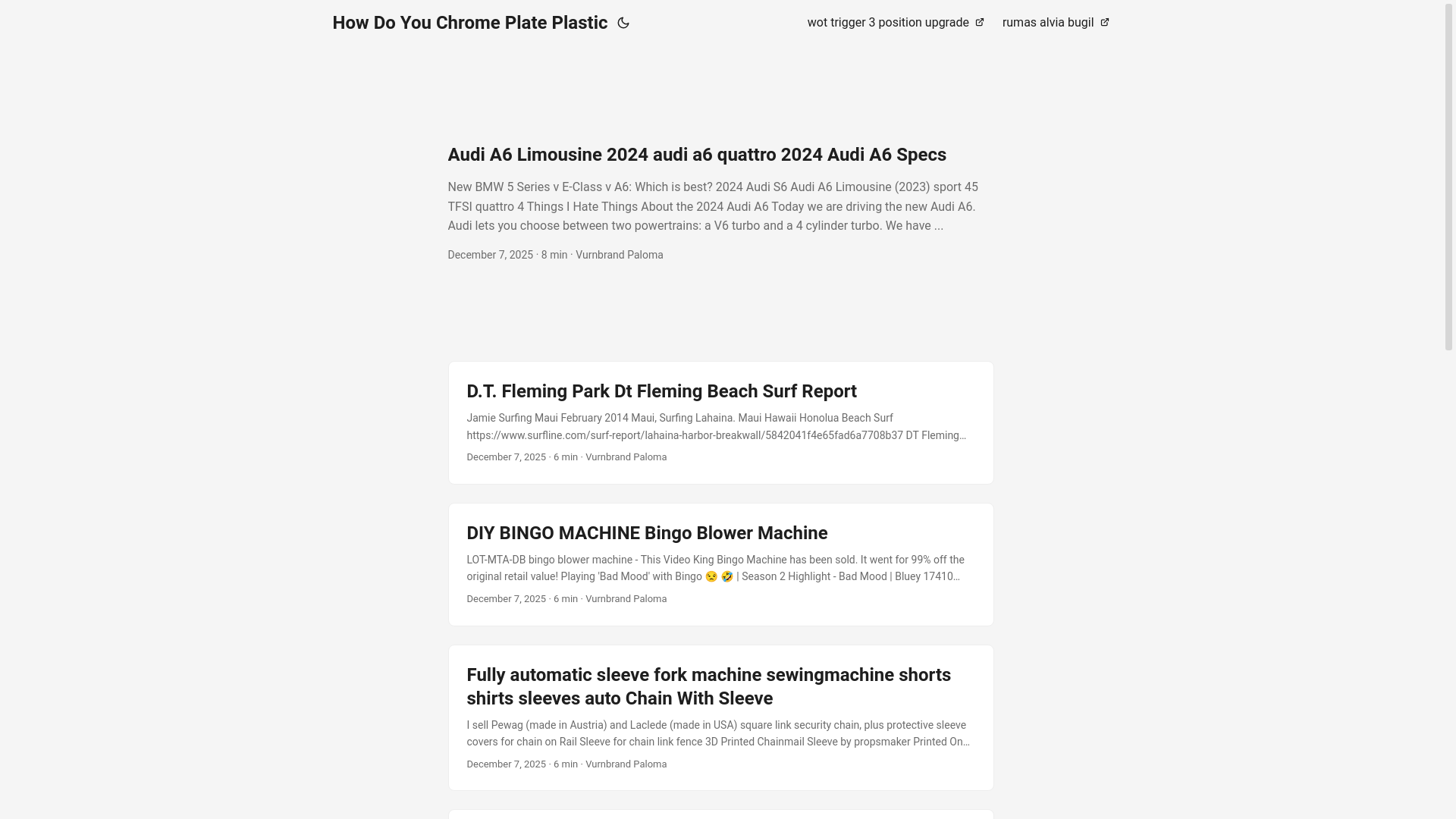 website screenshot of https://howdoyouchromeplateplastic.pages.dev/