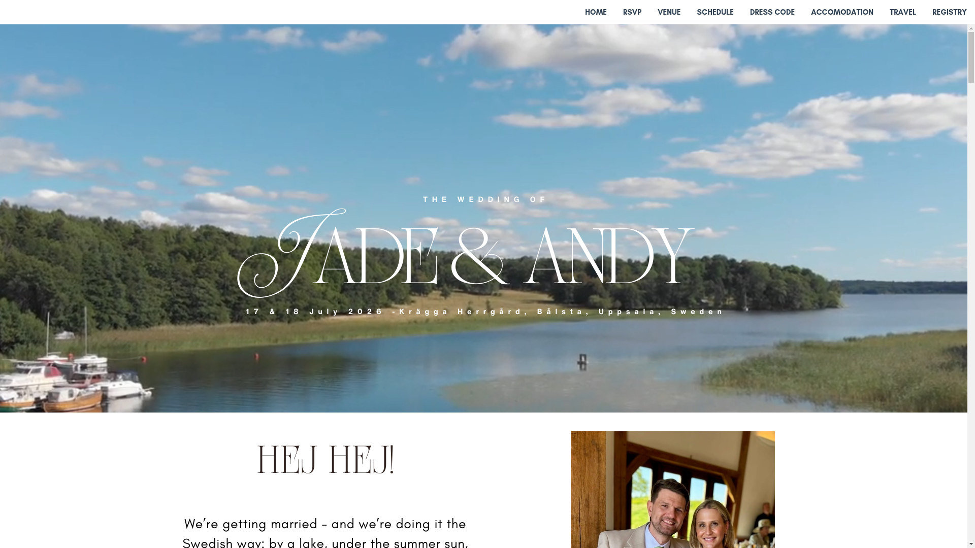 website screenshot of https://andyandjadewedding.com/