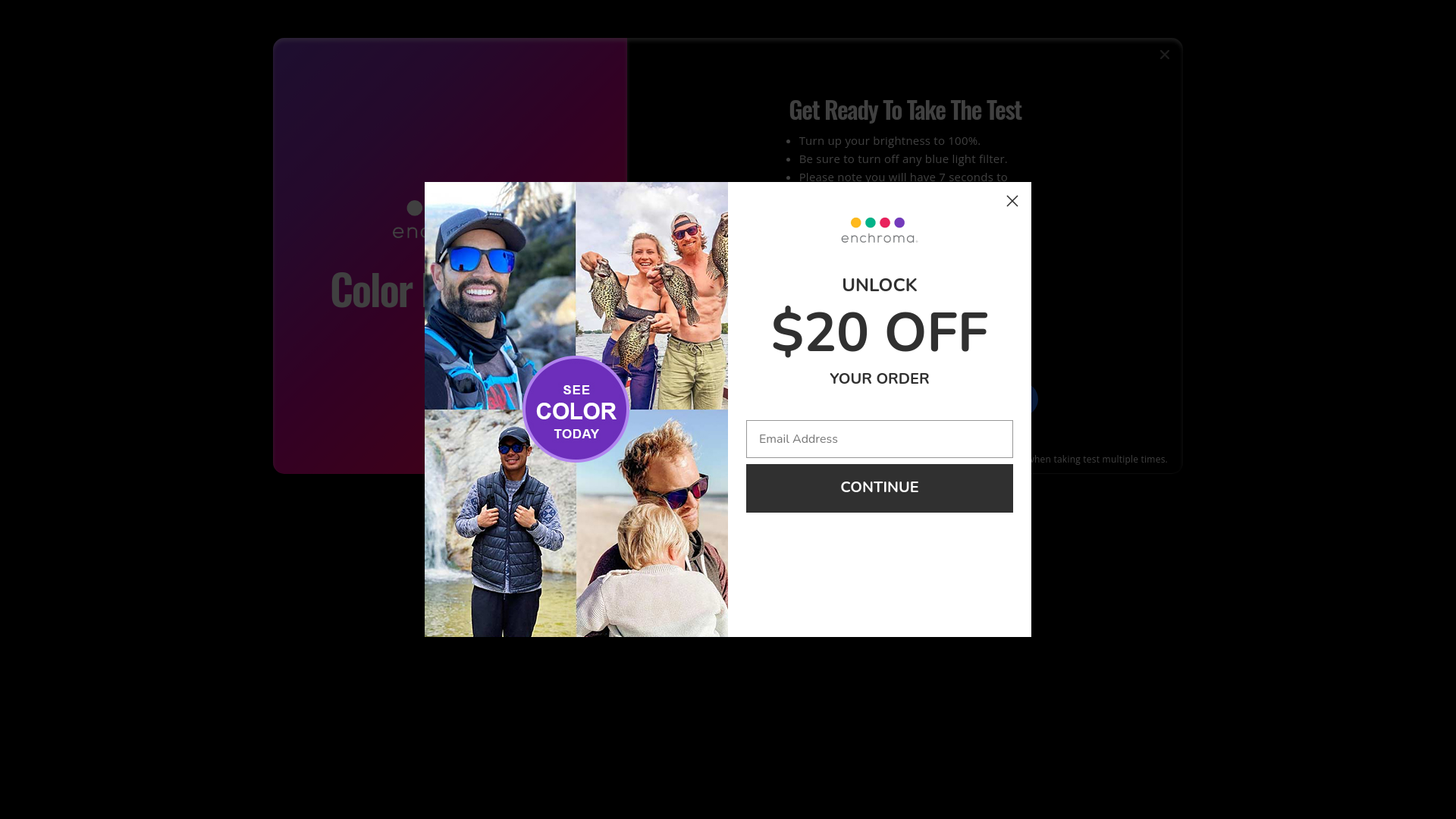 website screenshot of https://enchroma.com/pages/color-blindness-test