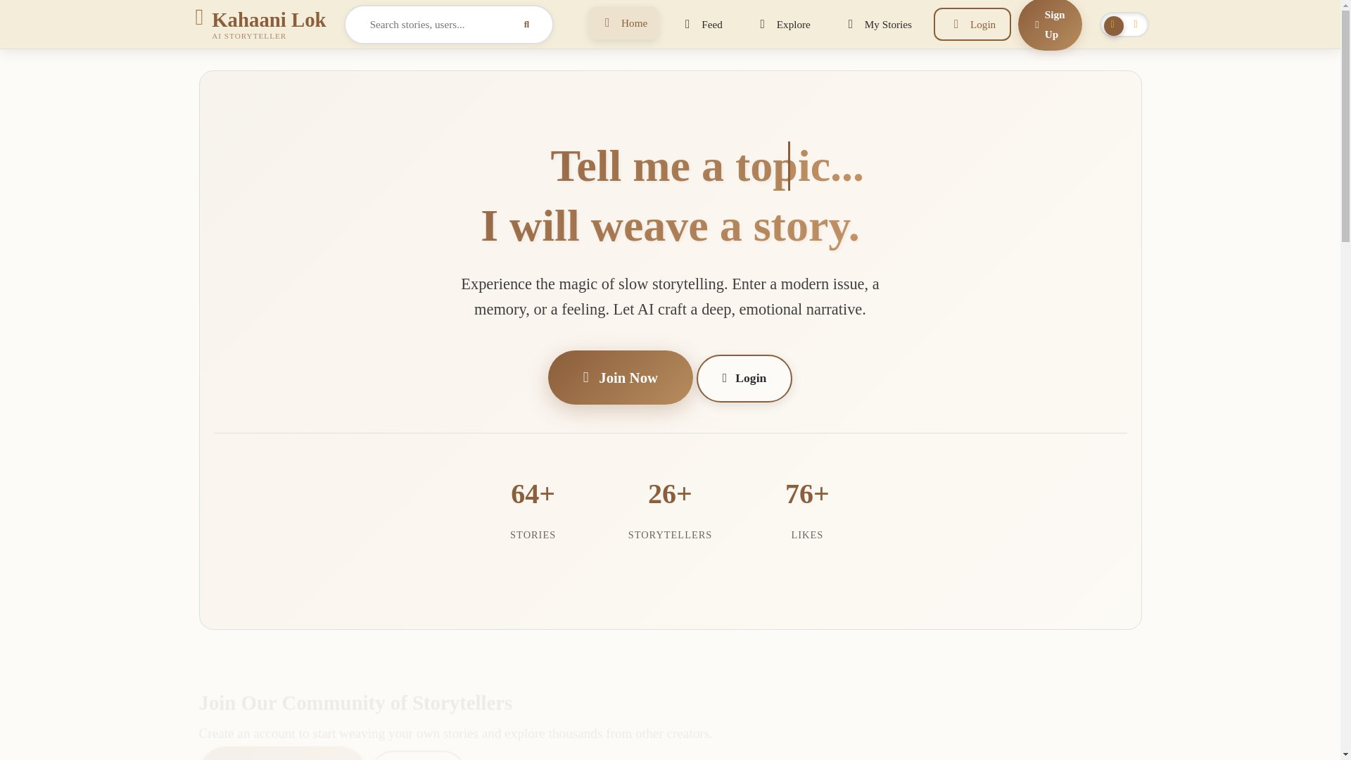 website screenshot of https://storyzilla.in/