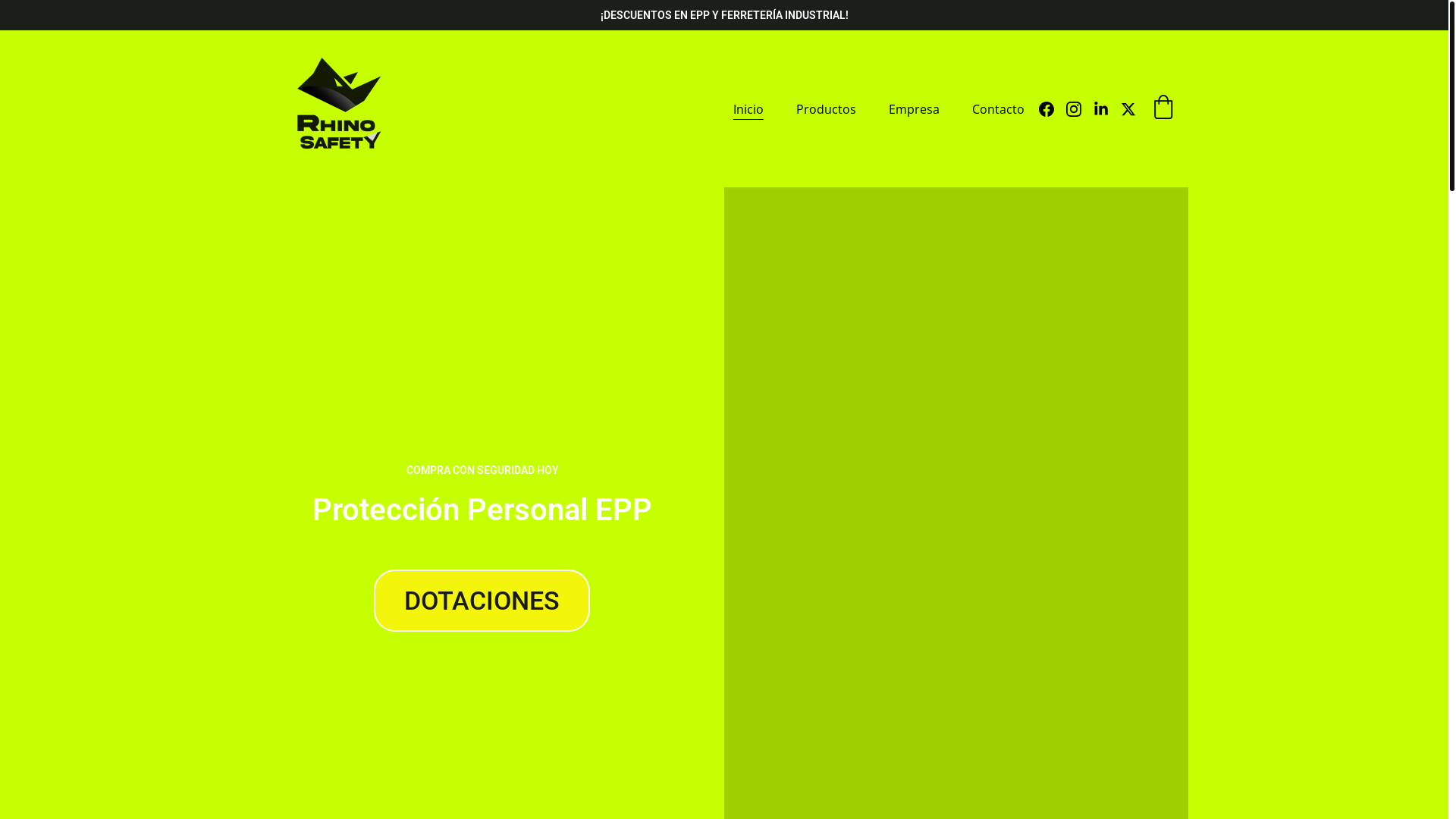 website screenshot of https://rhinosafety.pro/