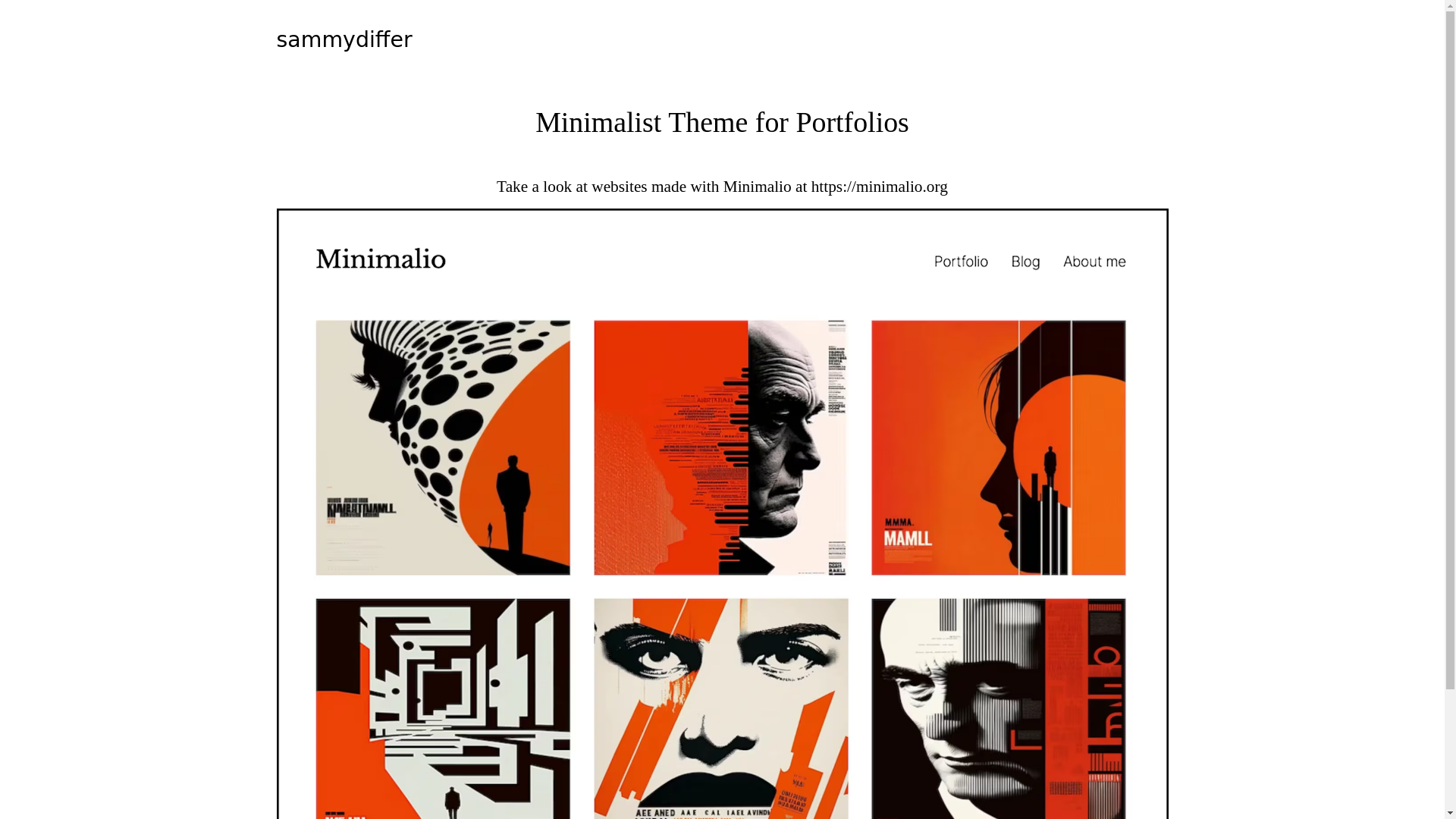 website screenshot of https://sammydiffer.co.uk/
