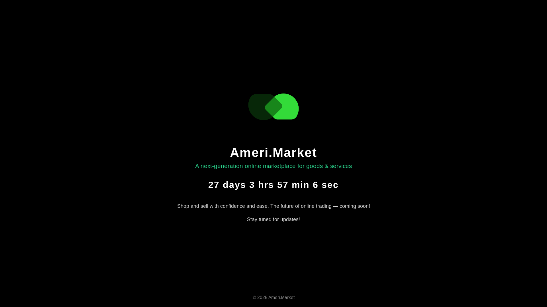 website screenshot of https://amerimarket.pages.dev/