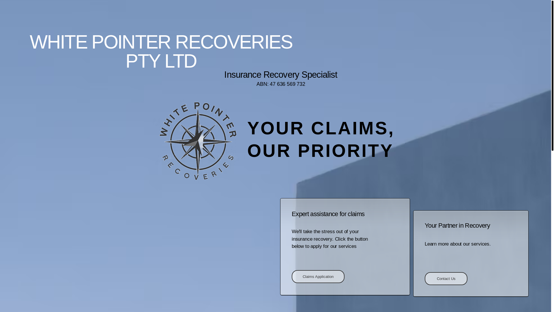 website screenshot of https://wprecoveries.com/