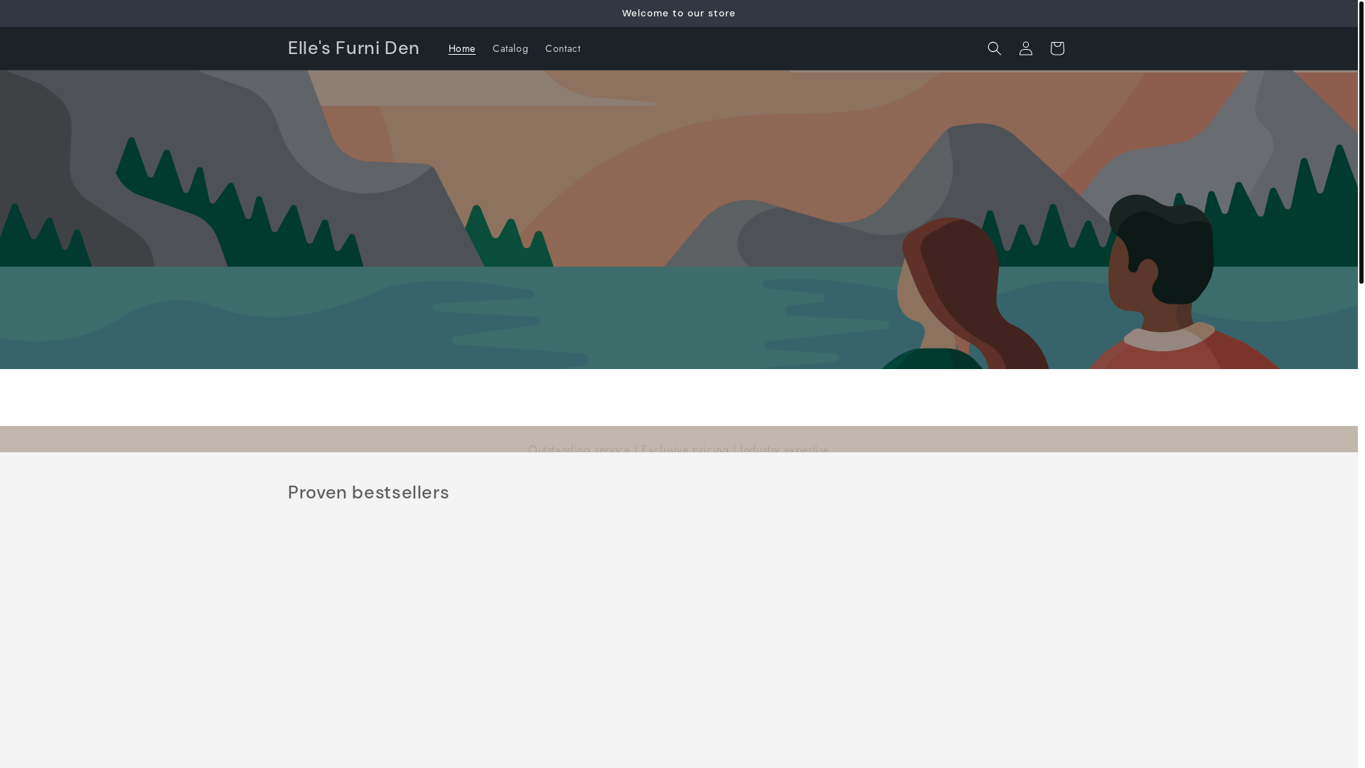 website screenshot of https://ellesfurniden.com/