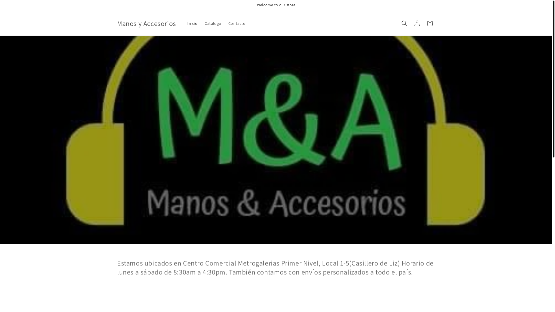 website screenshot of https://manosyaccesorios.com/