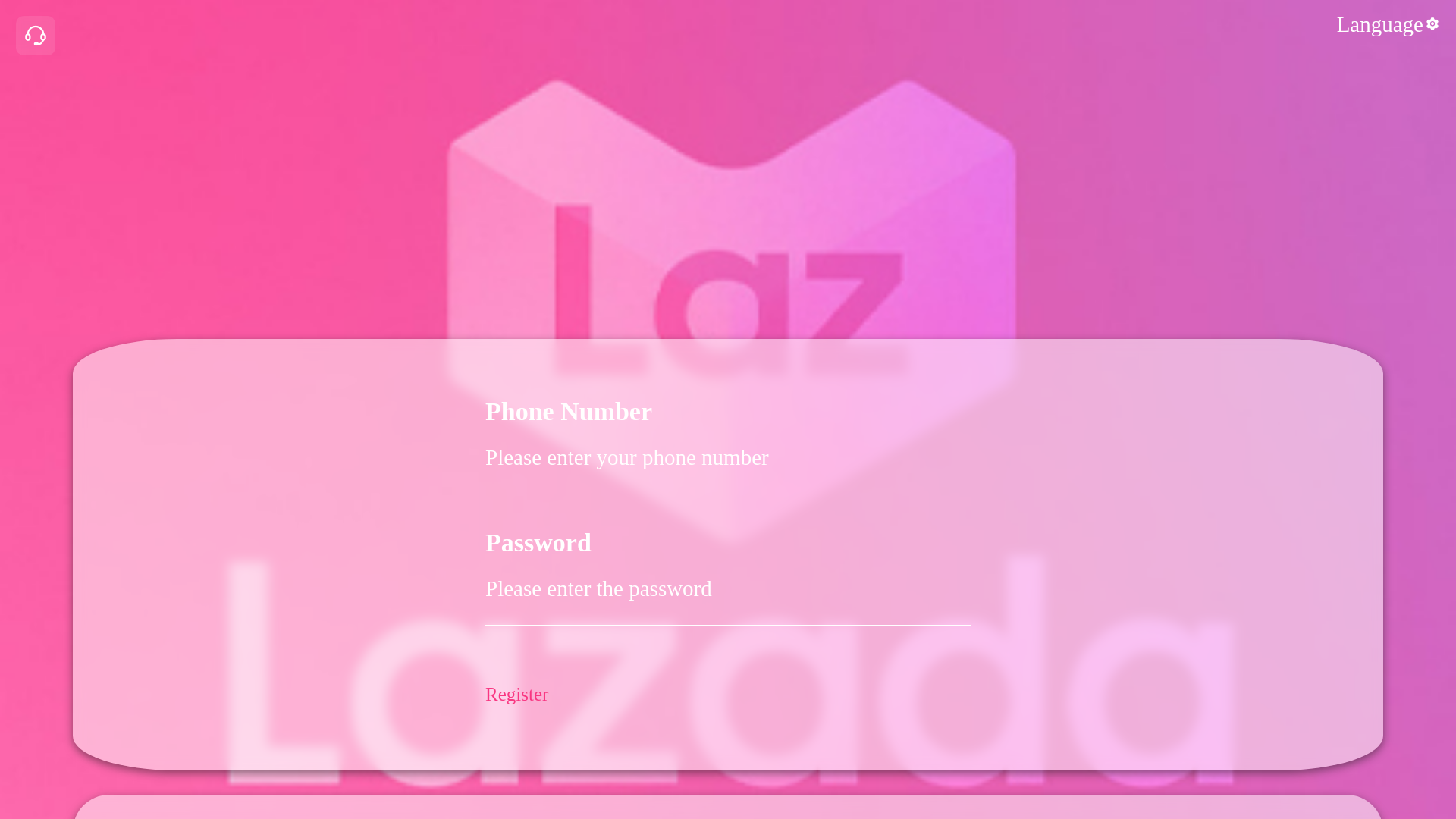 website screenshot of https://www.lazadanet.me/