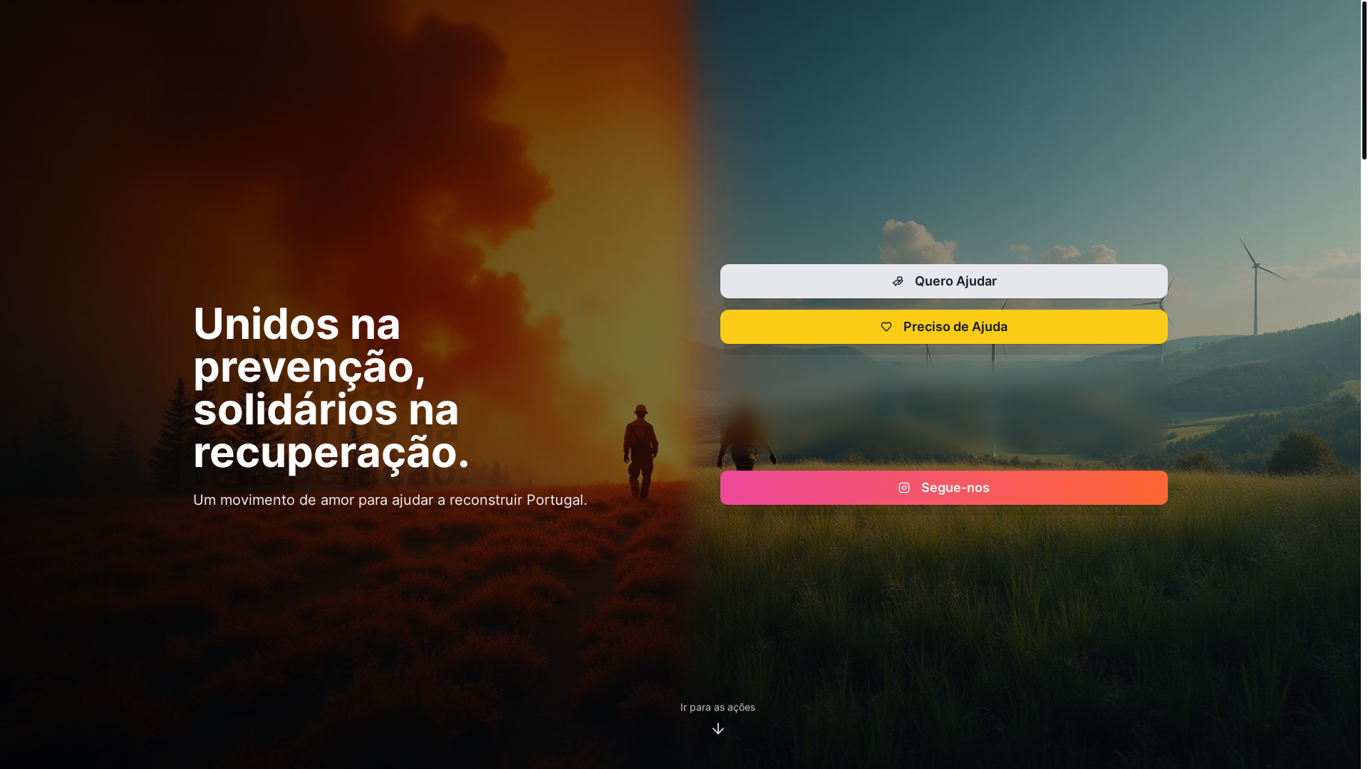 website screenshot of https://salvaoquenosso.pt/