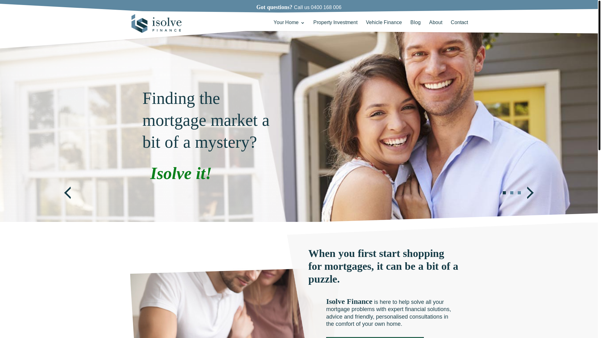 website screenshot of https://isolvefinance.online/