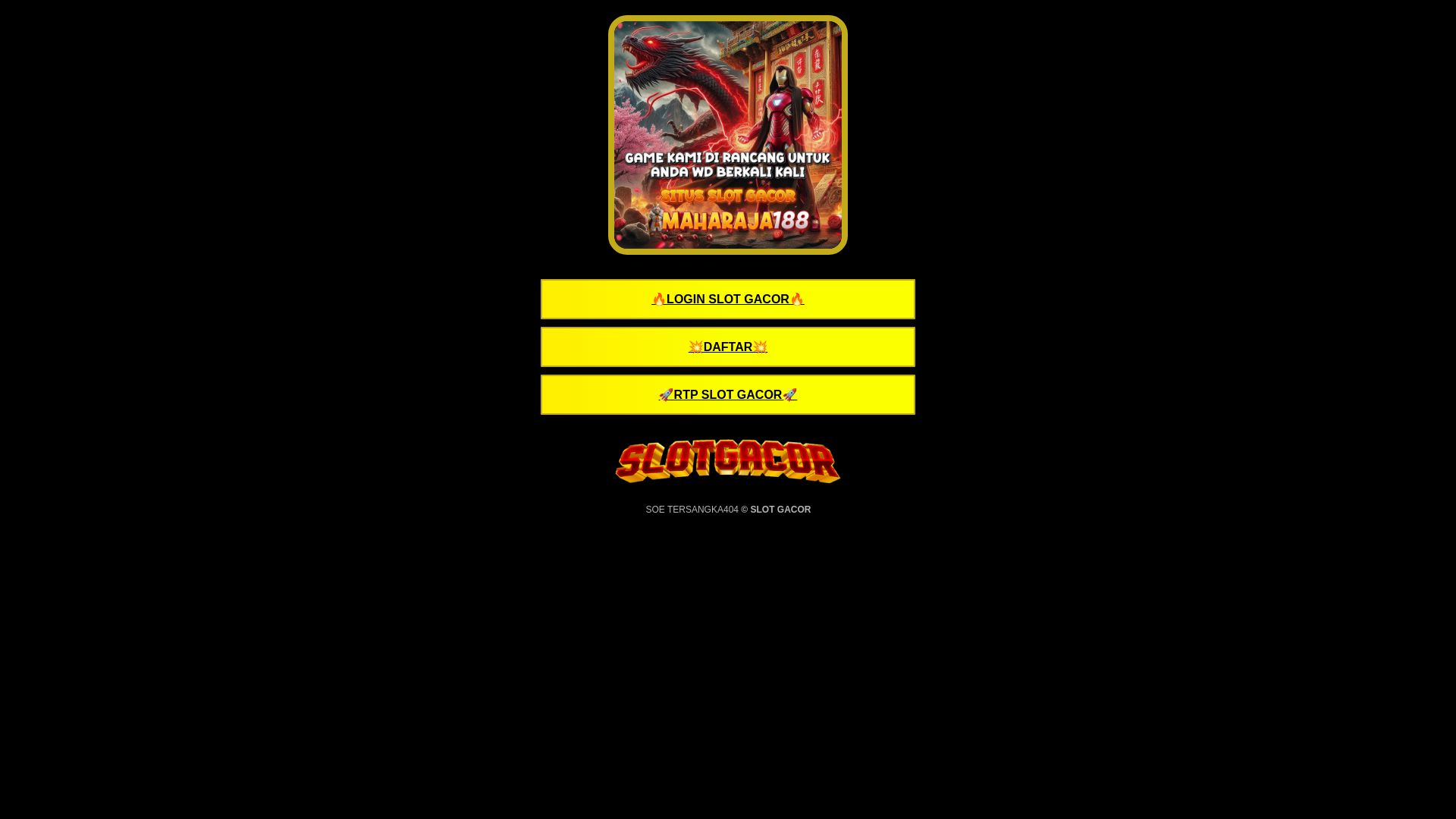 website screenshot of https://maharajatergacor.pages.dev/
