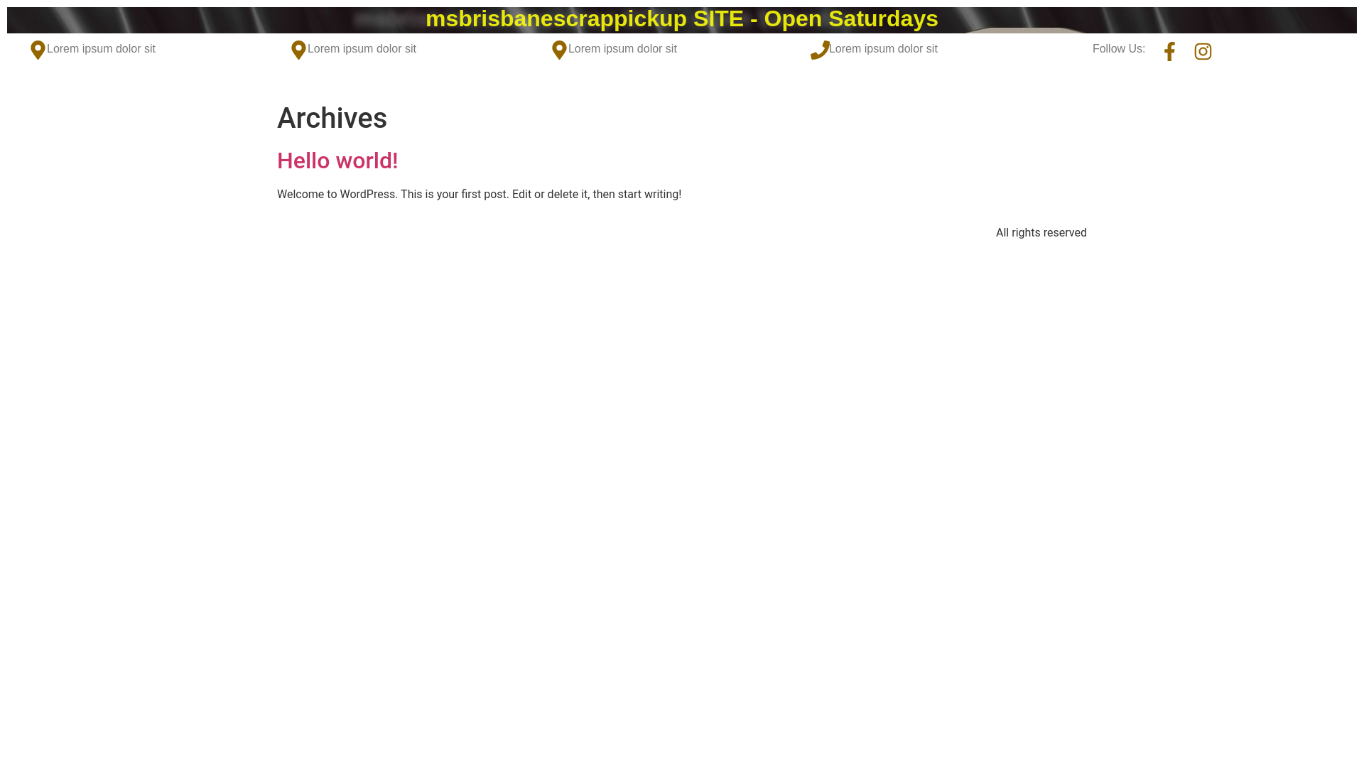 website screenshot of https://msbrisbanescrappickup.com.au/