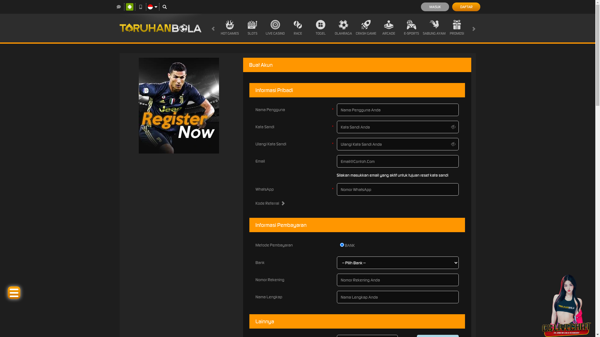 website screenshot of https://sportsbookterjamin.pages.dev/