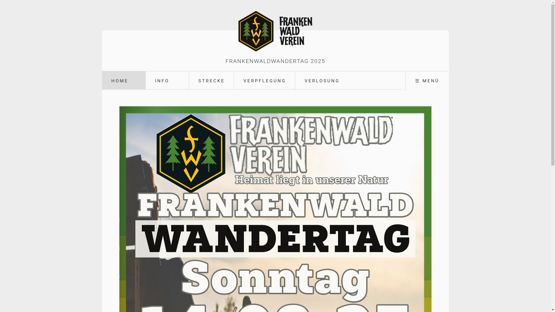 website screenshot of https://frankenwaldwandertag.de/