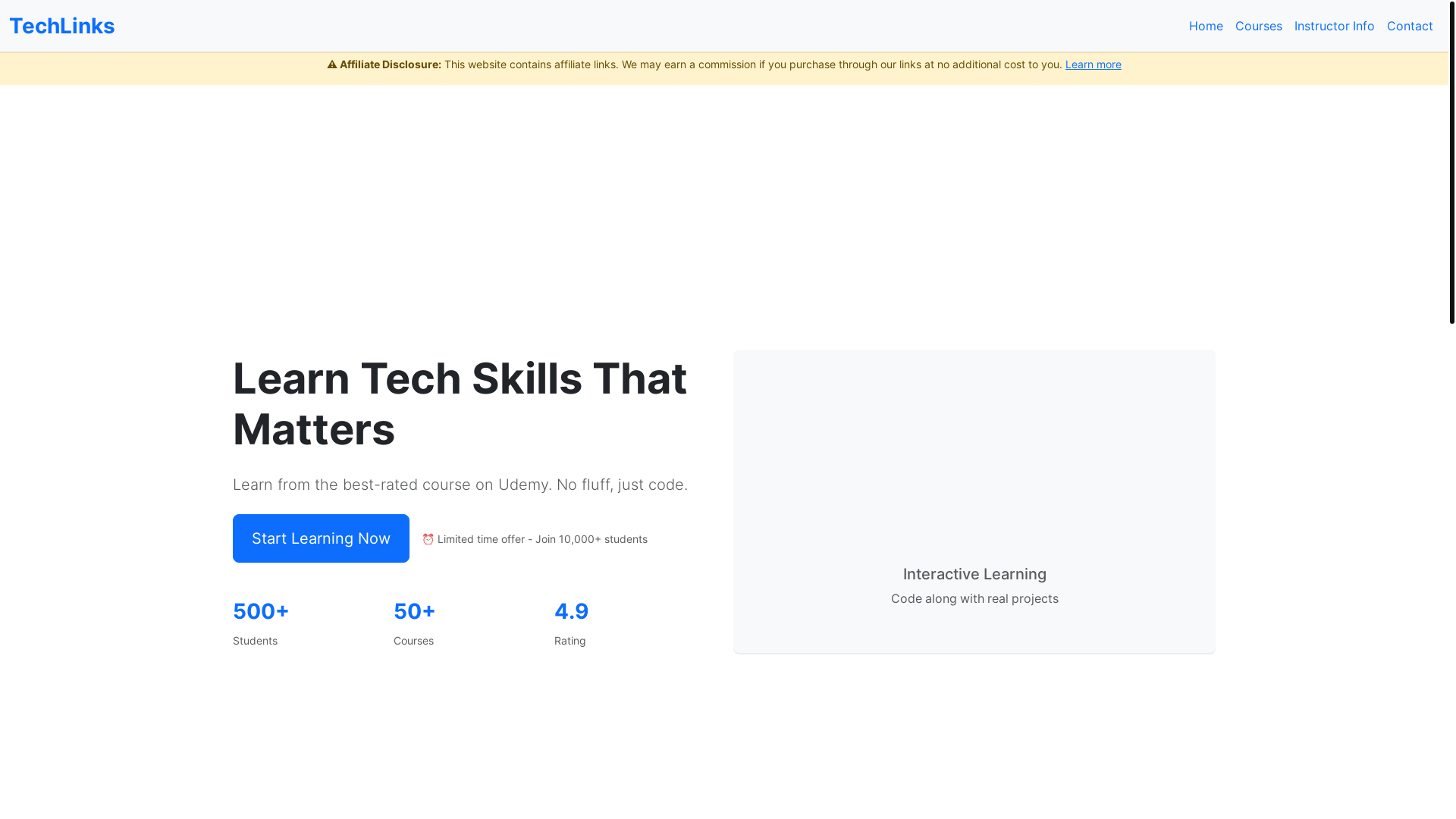 website screenshot of https://techlinks.forum/
