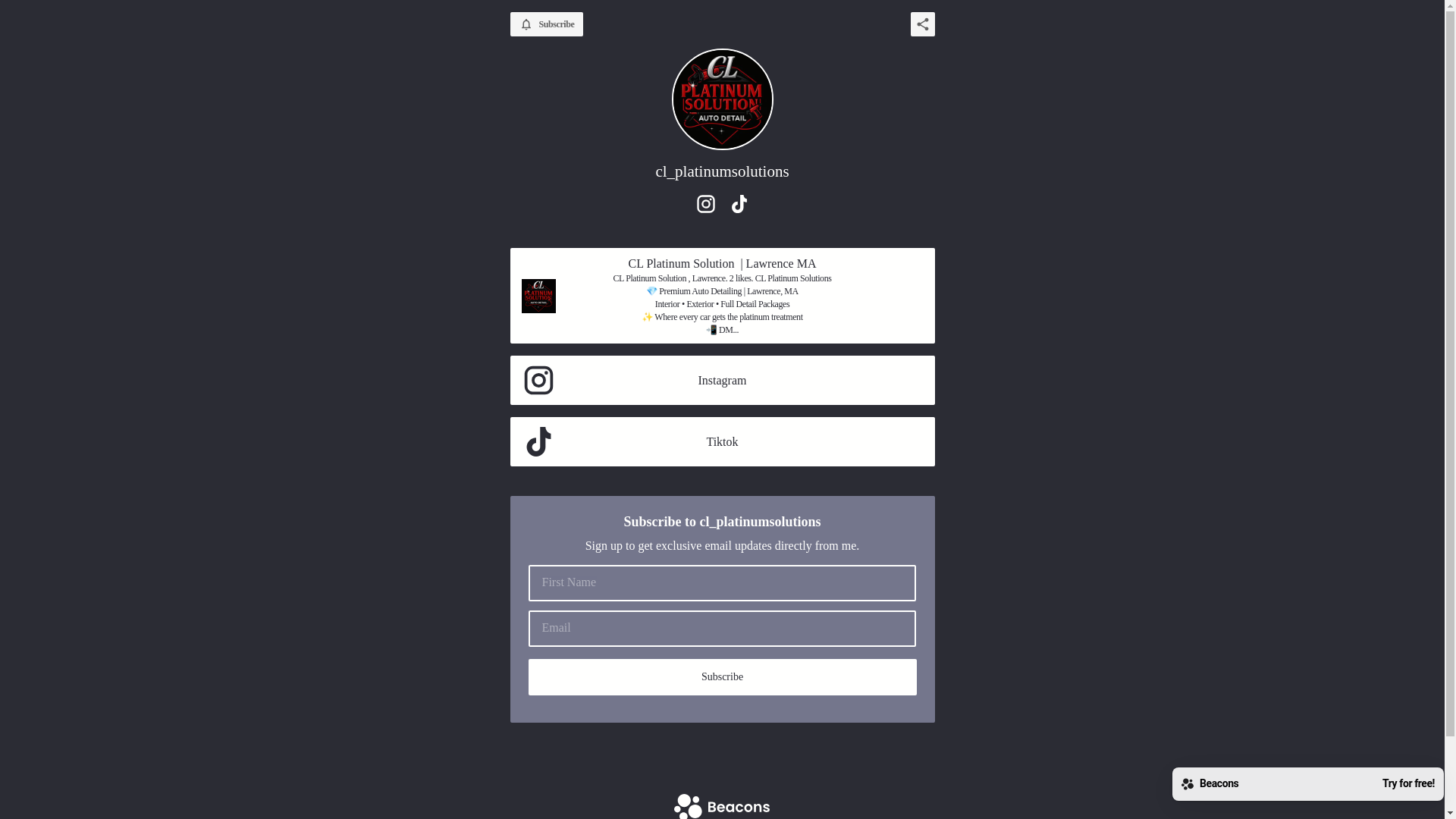 website screenshot of https://clplatinumsolutions.com/