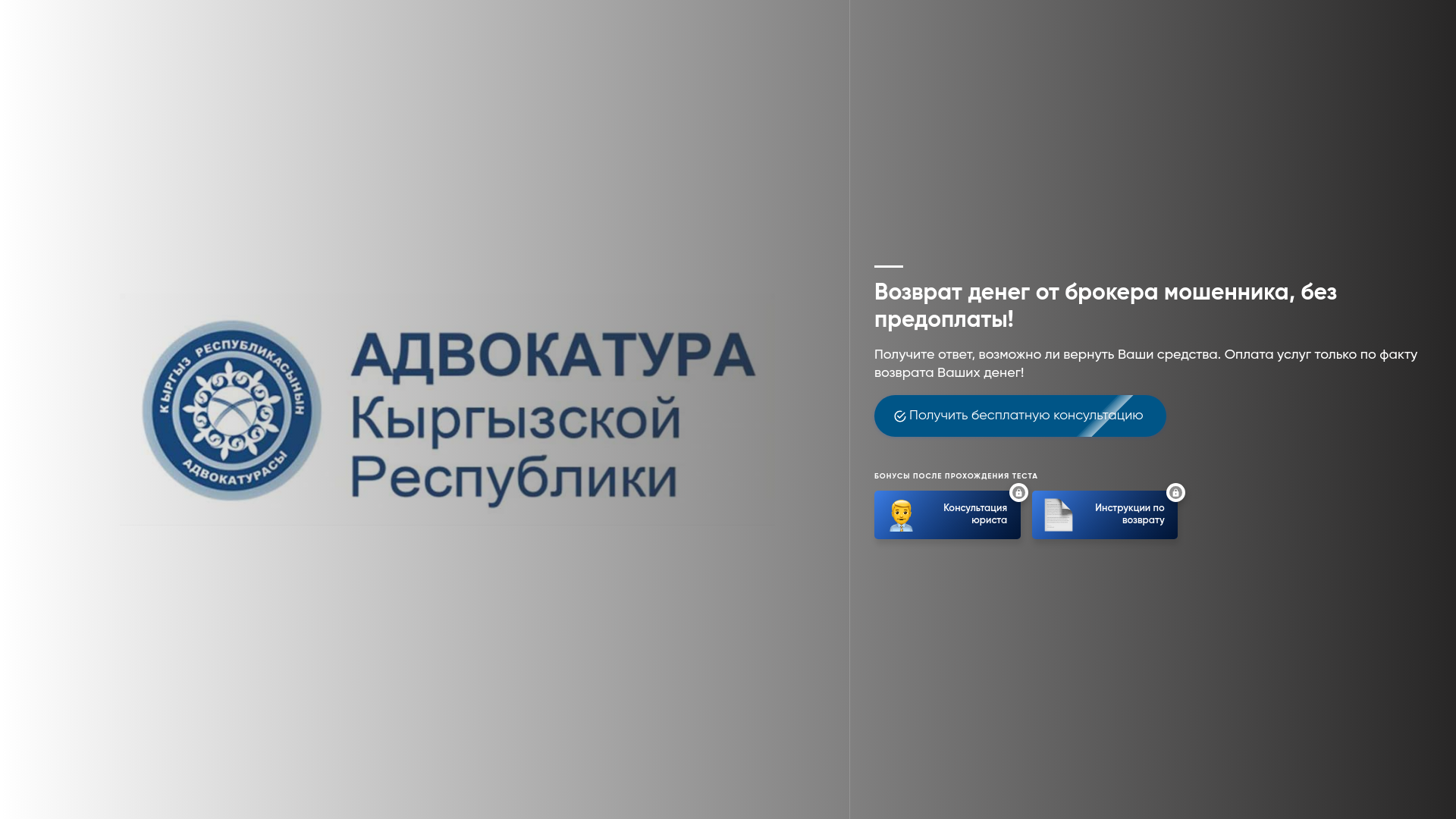 website screenshot of https://pravoved-kg.site/