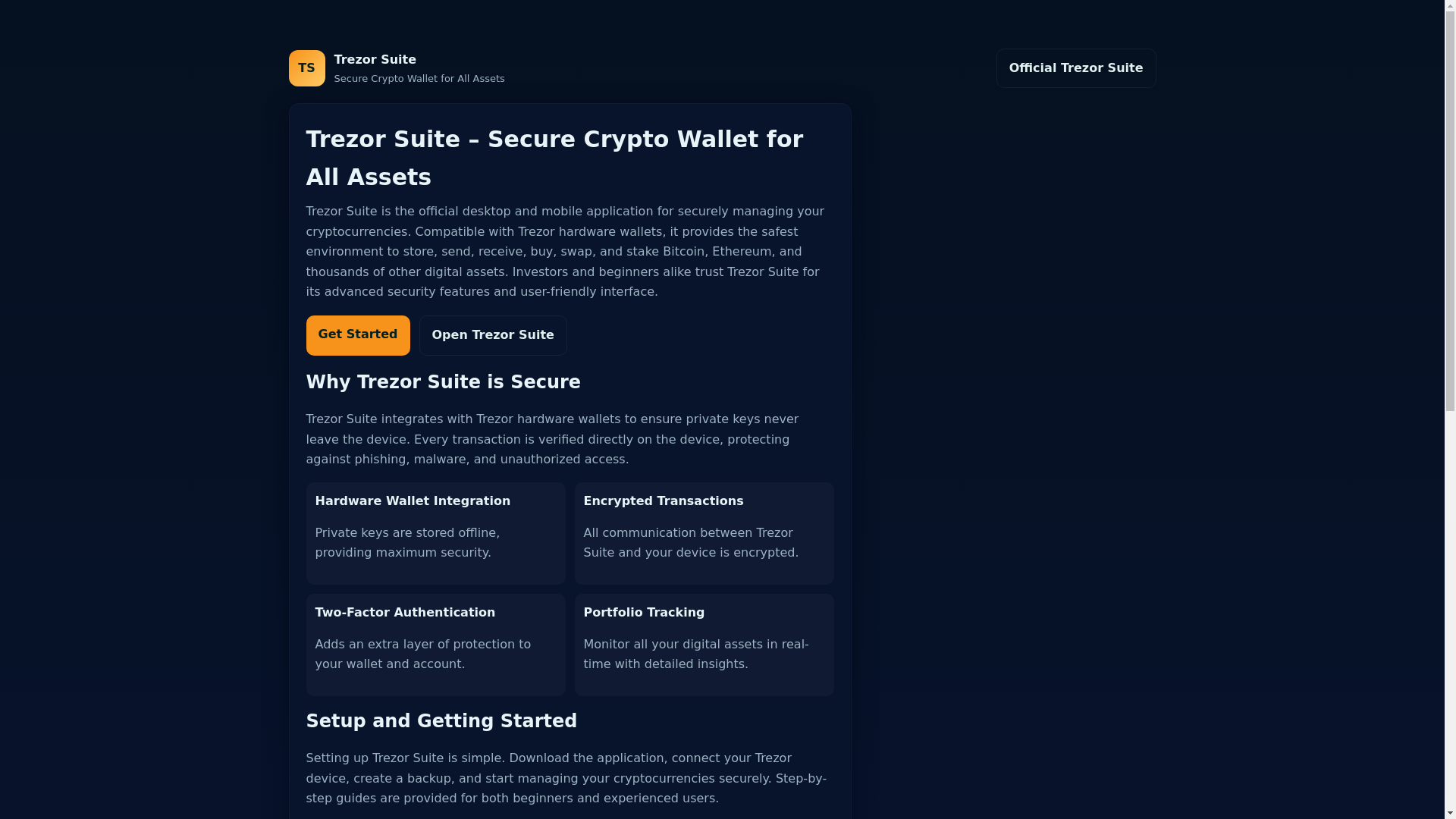 website screenshot of https://suite-trezr-en-io.pages.dev/