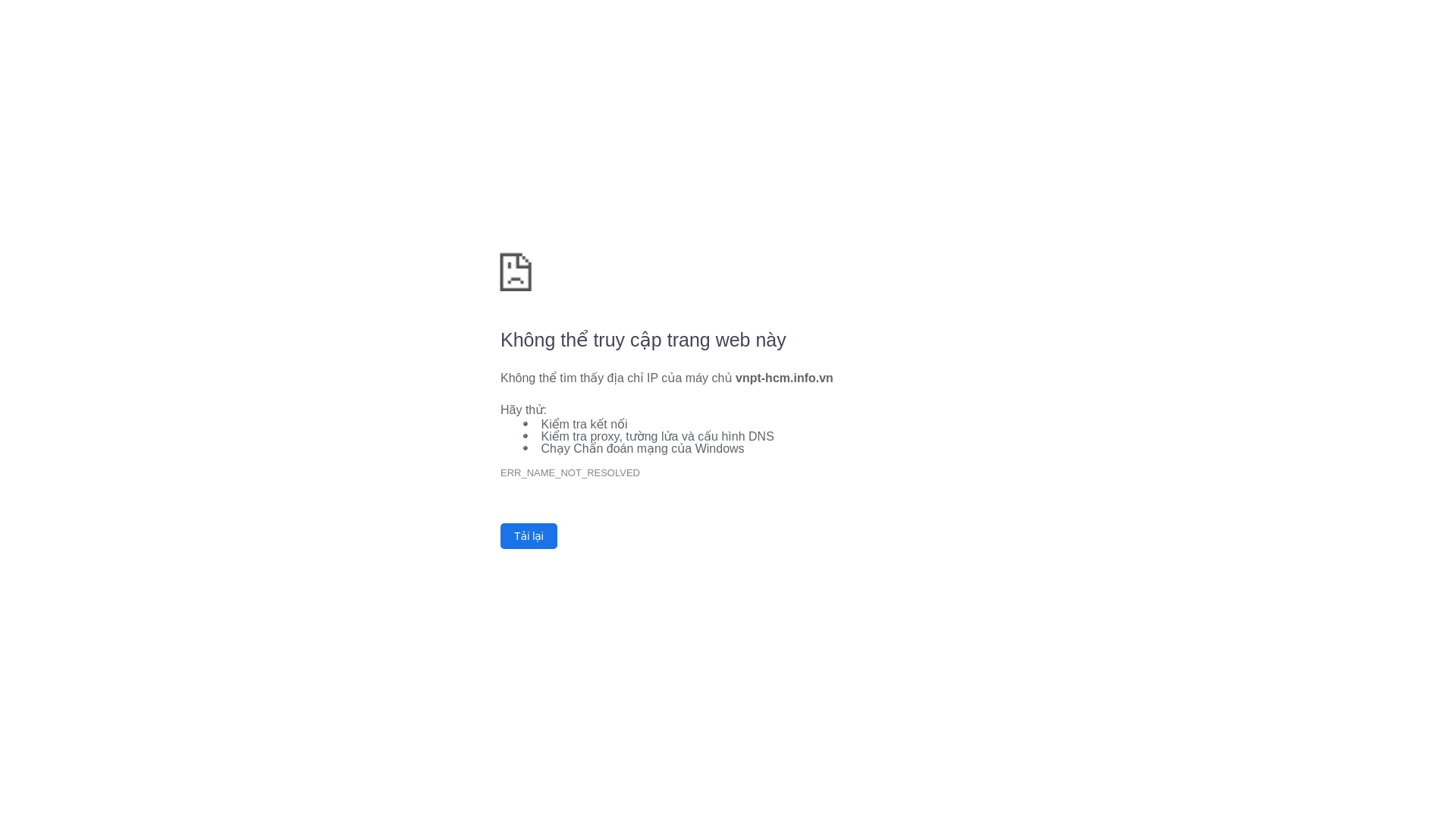 website screenshot of https://hcm-vnpt.info.vn/