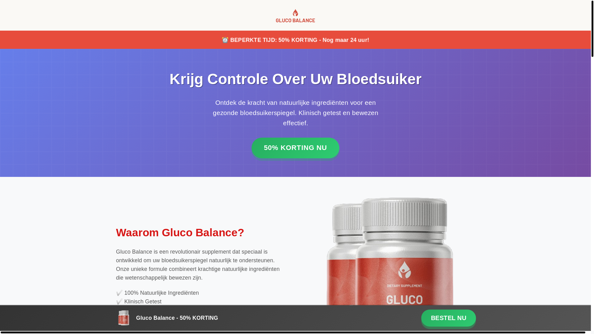 website screenshot of https://glucobalance.biz/
