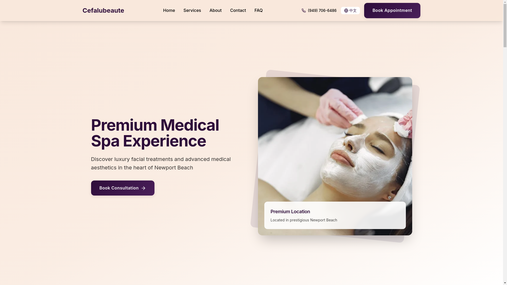 website screenshot of https://cefalubeaute-com.pages.dev/