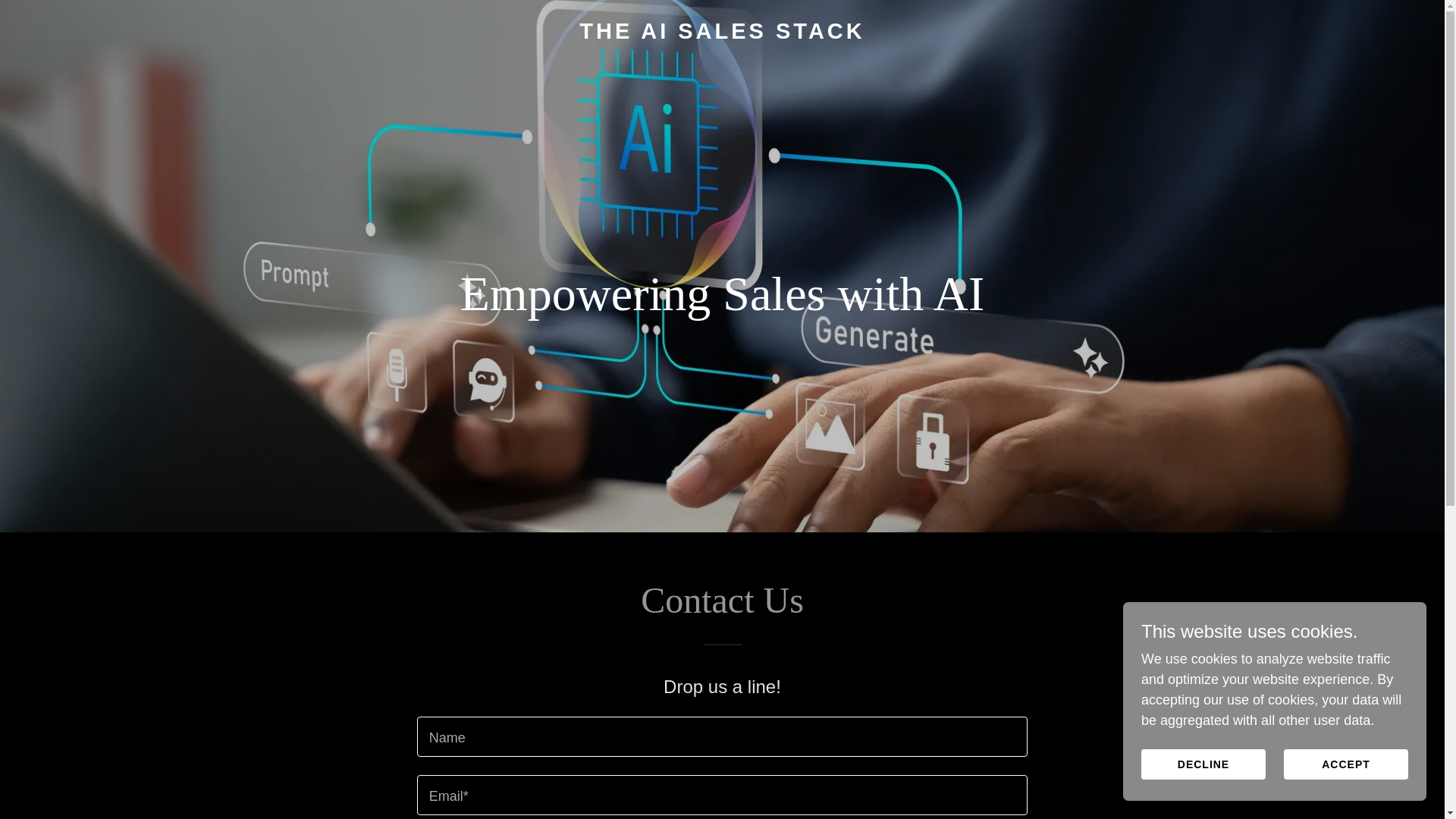 website screenshot of https://aisalesstack.ai/