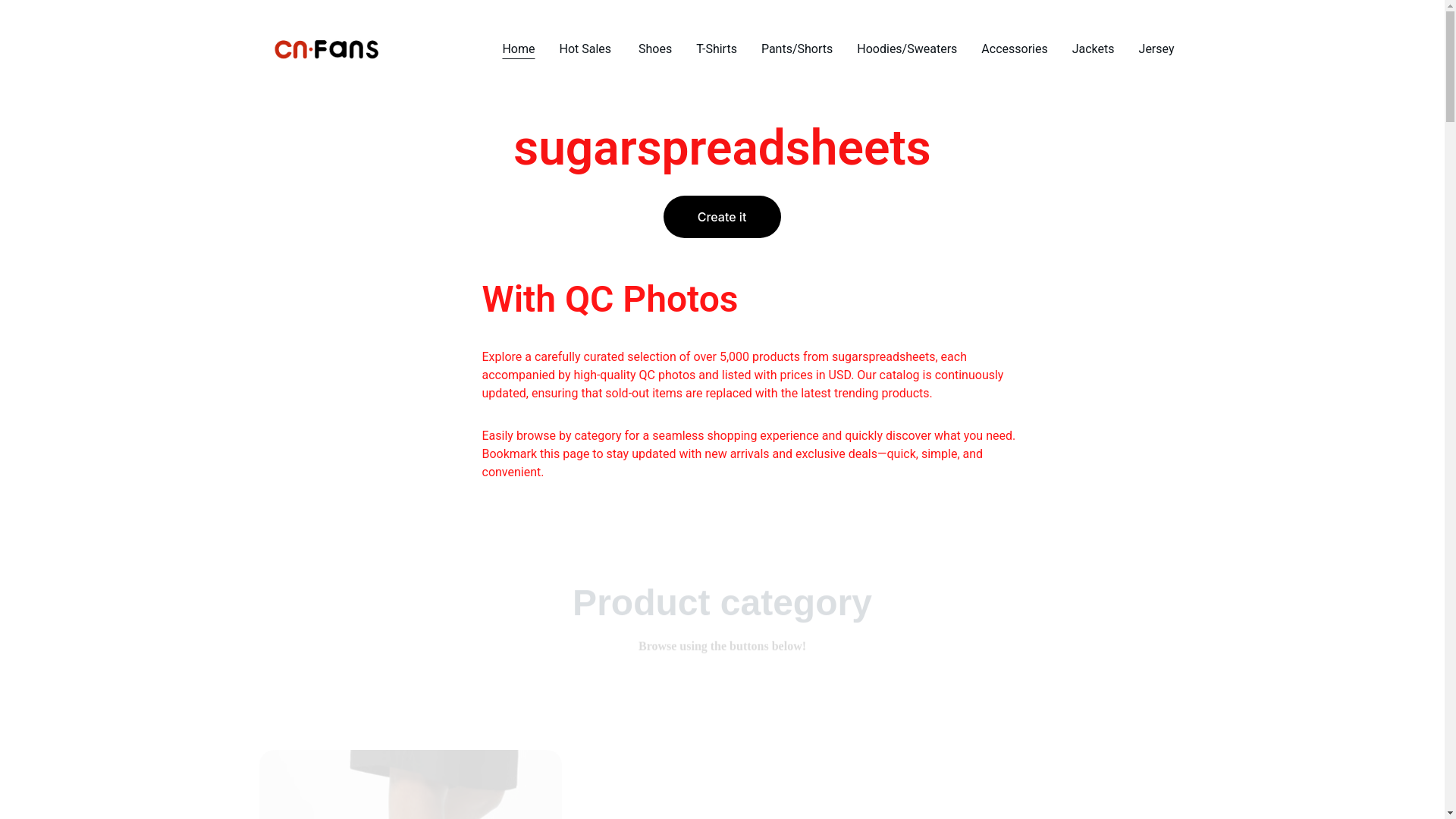 website screenshot of https://sugarspreadsheets.com/