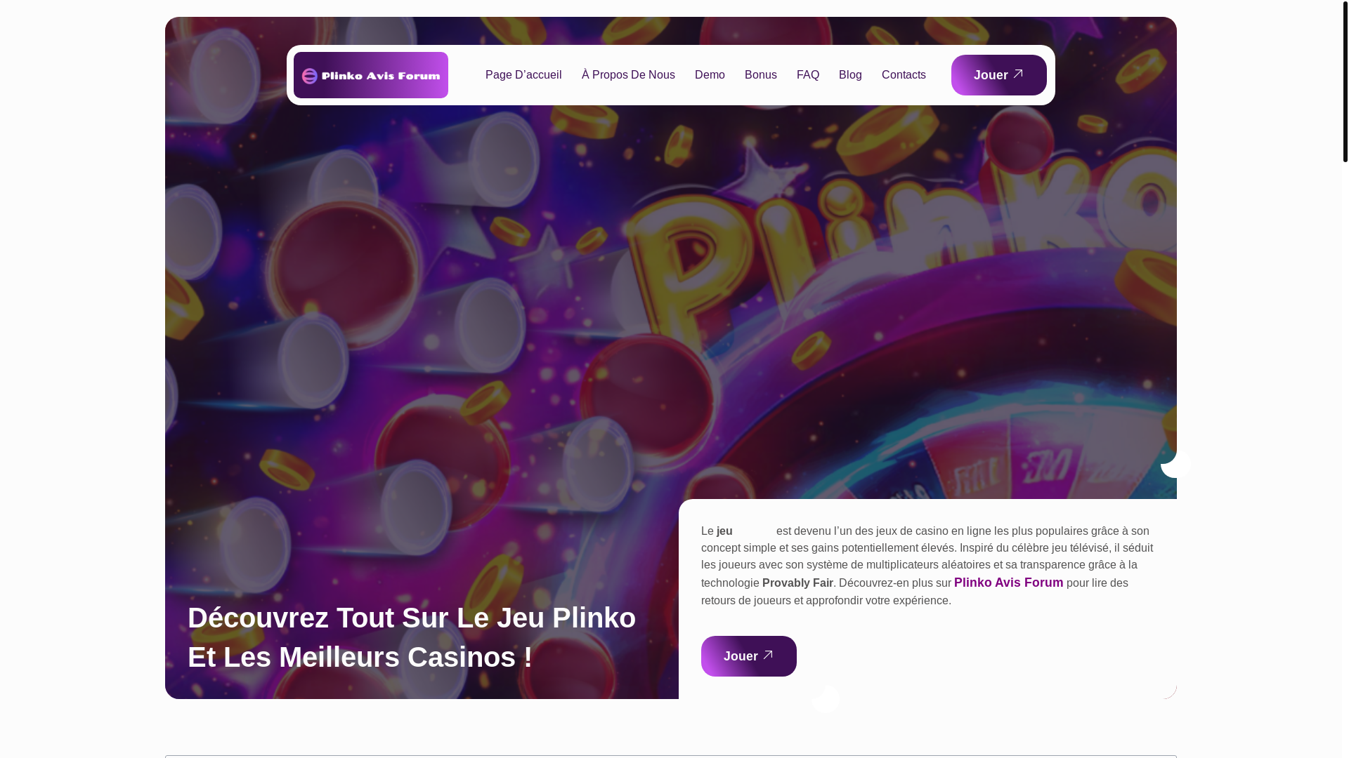 website screenshot of https://plinkoavisforum-fr.pages.dev/